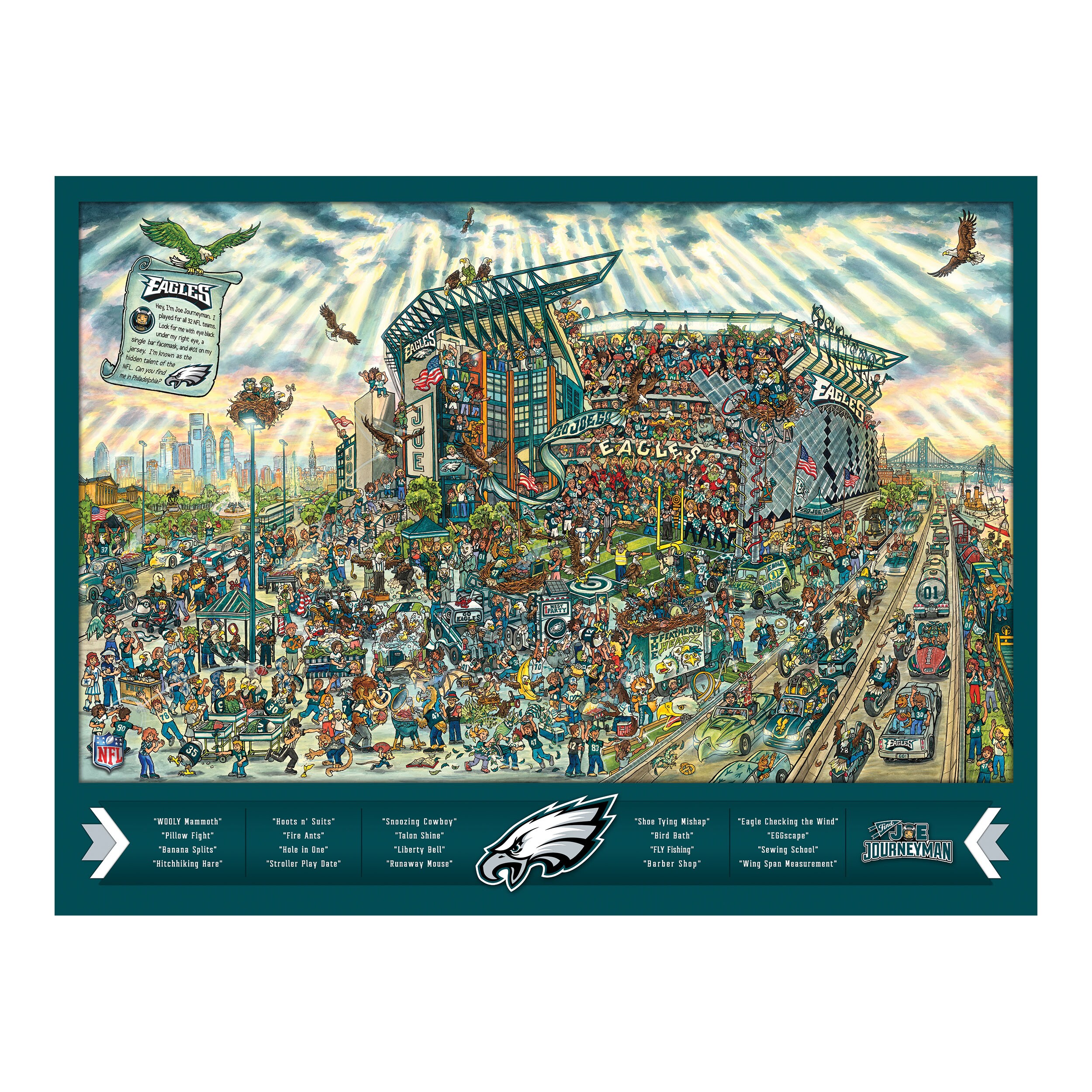 Buffalo Bills 500-Piece Joe Journeyman Puzzle