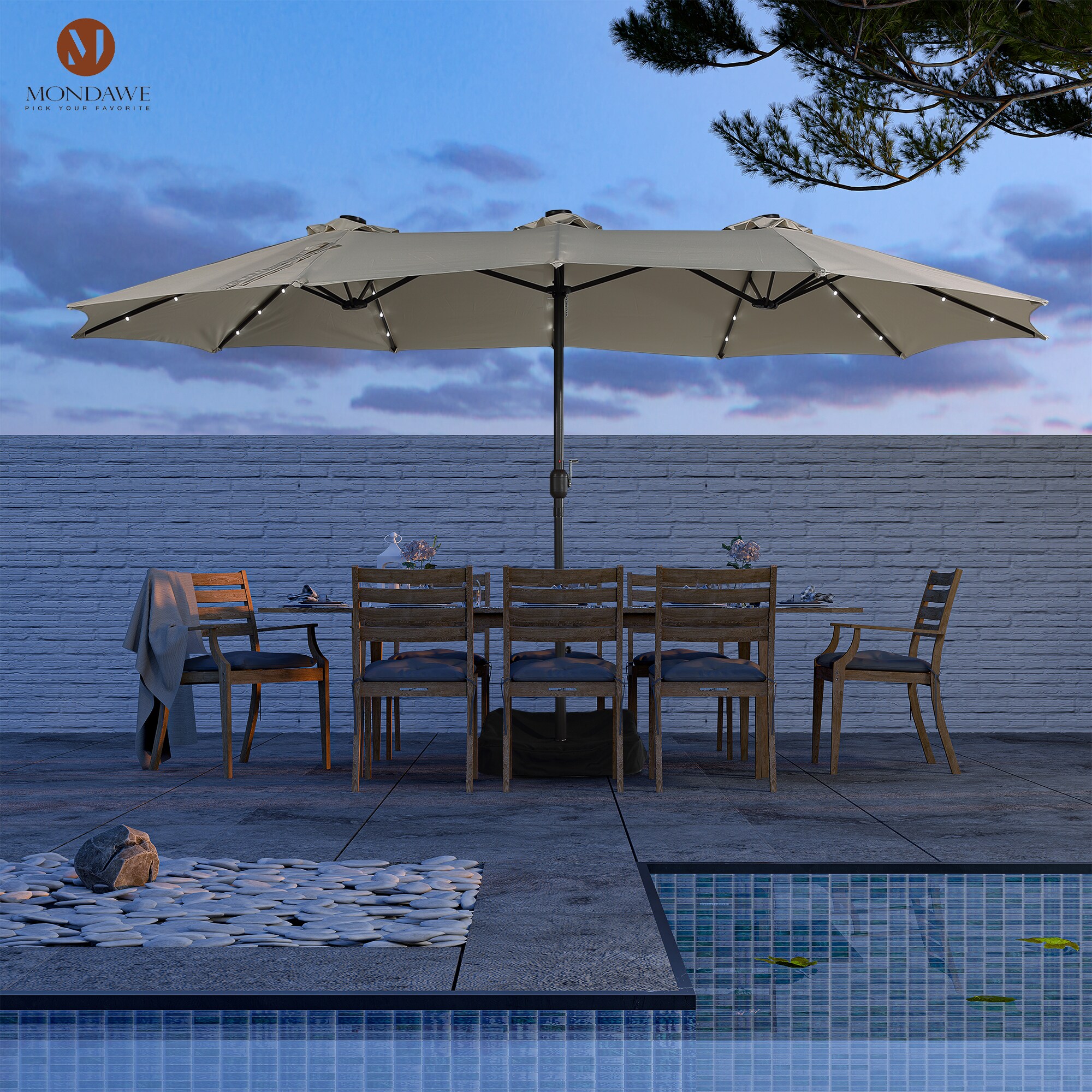 Mondawe LC-NSH004LBE Umbrellas-2 - View #2
