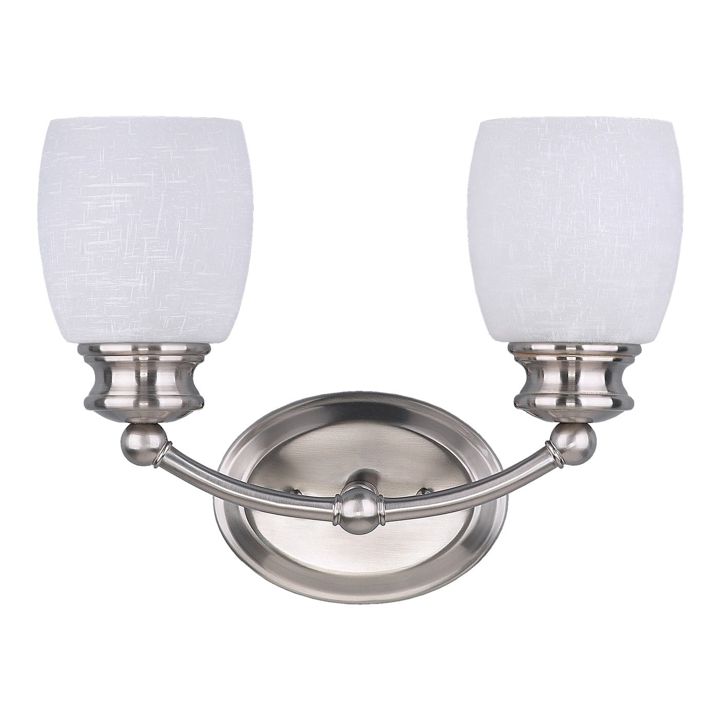 Canarm Palms 13.25-in 2-Light Brushed Pewter Transitional Vanity Light ...