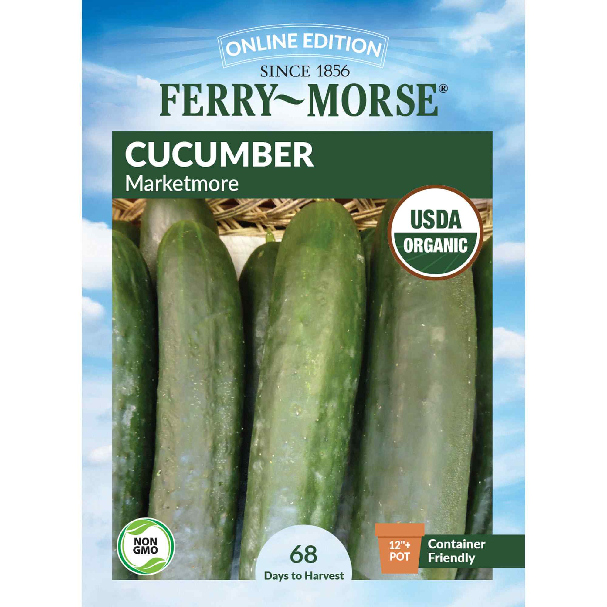 Ferry-Morse LC25.1380 Organic Cucumber Seeds 1.4 Gram(s)