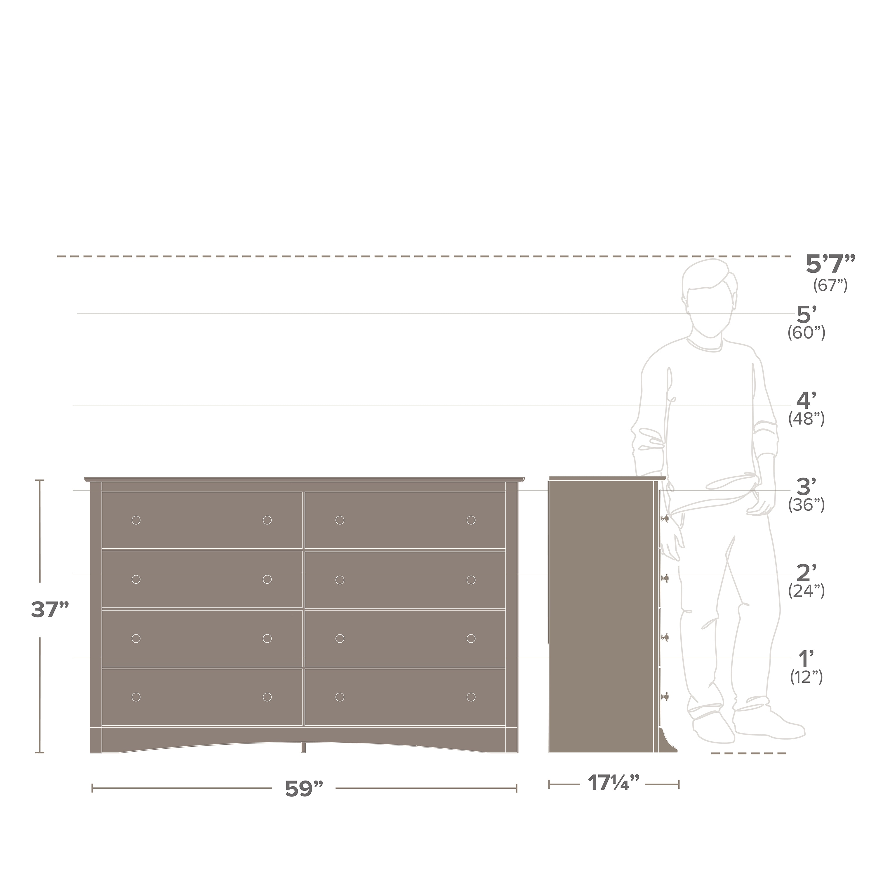 Prepac EDC-6338 dressers - View #3