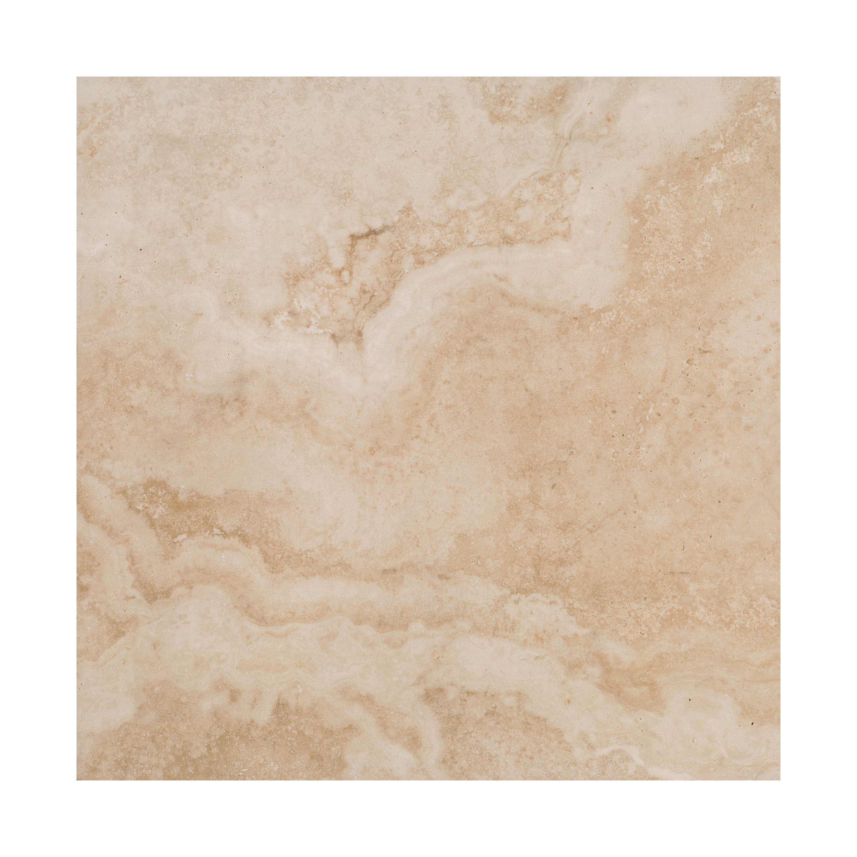 WonderLand LPAVNTIEBEI2424 24-in L x 24-in W x 0.79-in H Square Beige/Matte Porcelain Paver Multi-pack