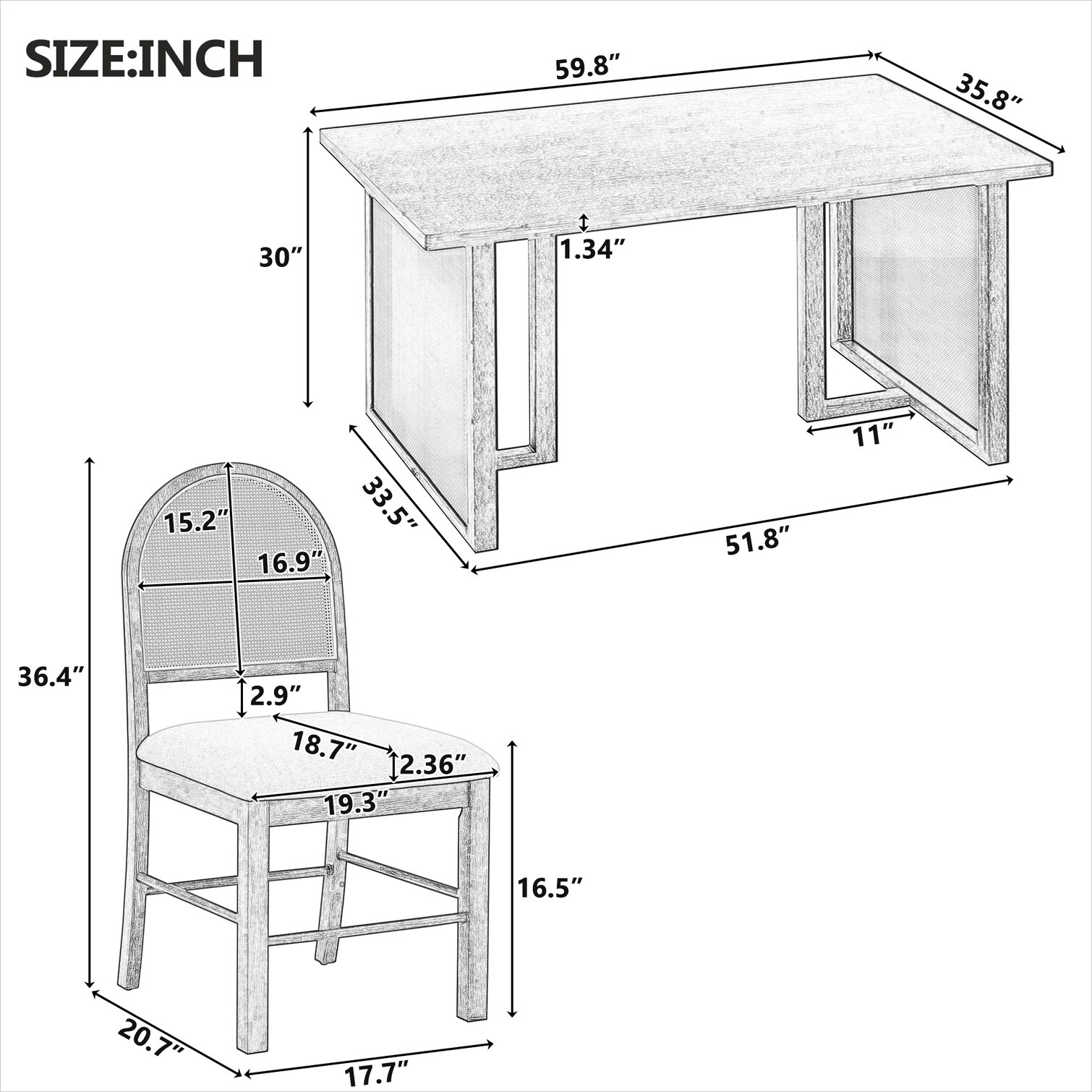 Watnature ED1H6HLT72UJ Dining-Sets - View #10