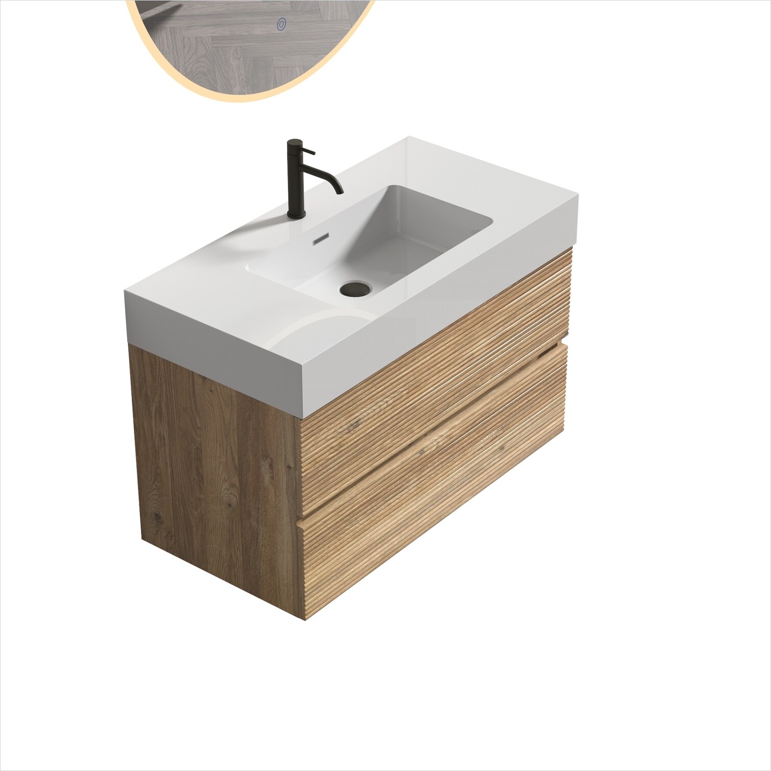 Naturefalls 40XBEP7BRNH3 Bath-Vanity-Combo - View #4