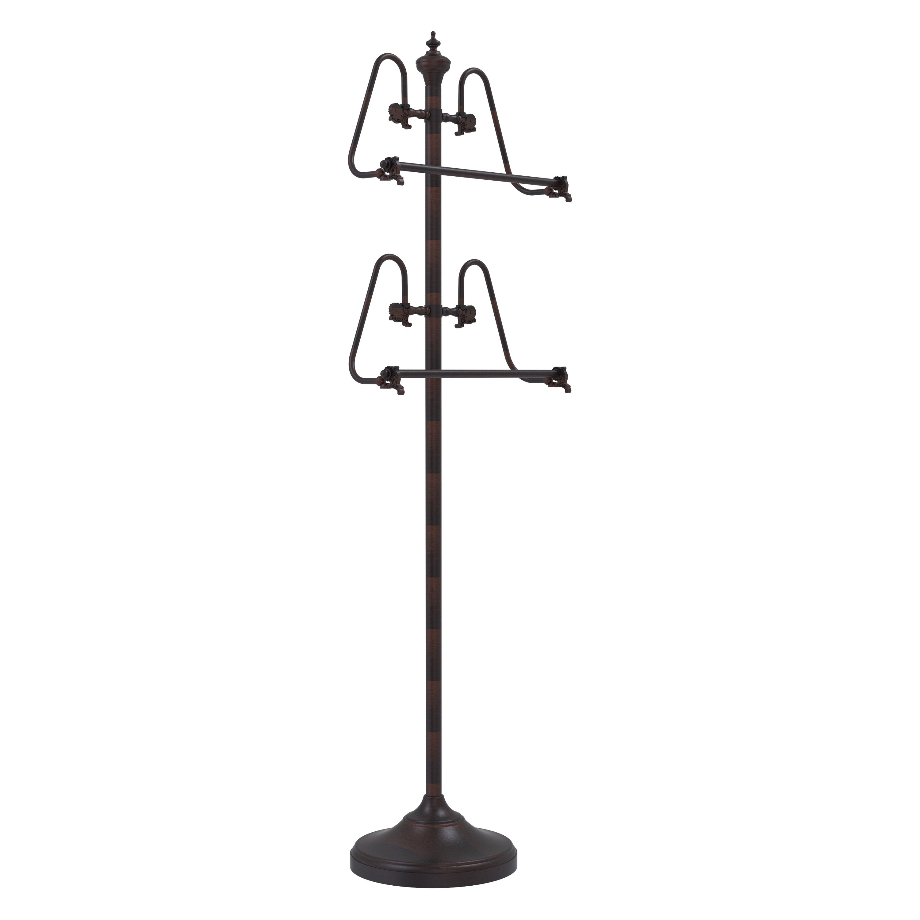 Allied Brass TS-6-VB Venetian Bronze Freestanding Towel Rack 25.5-Inches x 49-Inches x 10.5-Inches