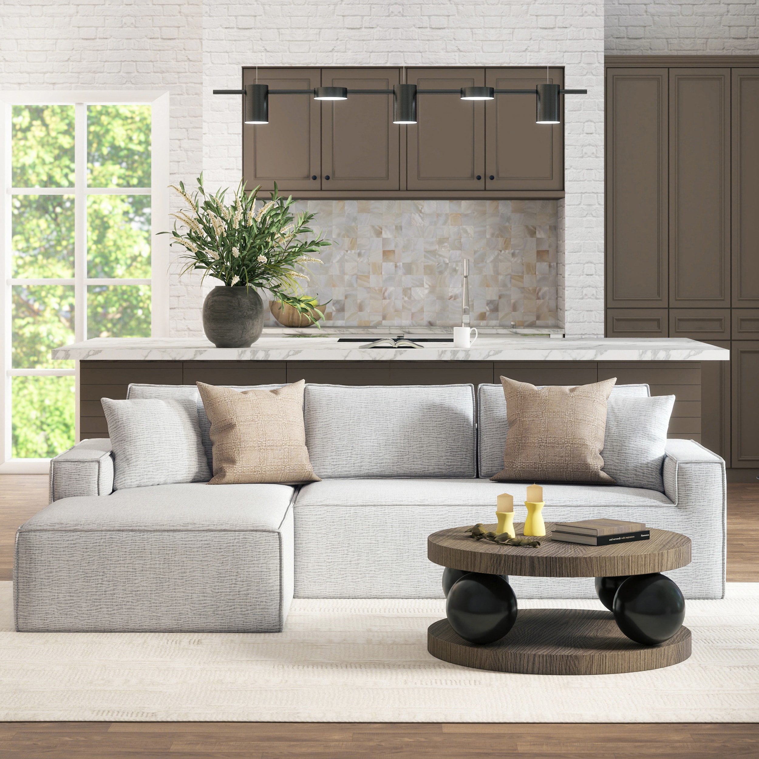 Jennifer Taylor Home LXVG-L-66550 Sofas-Loveseats - View #2