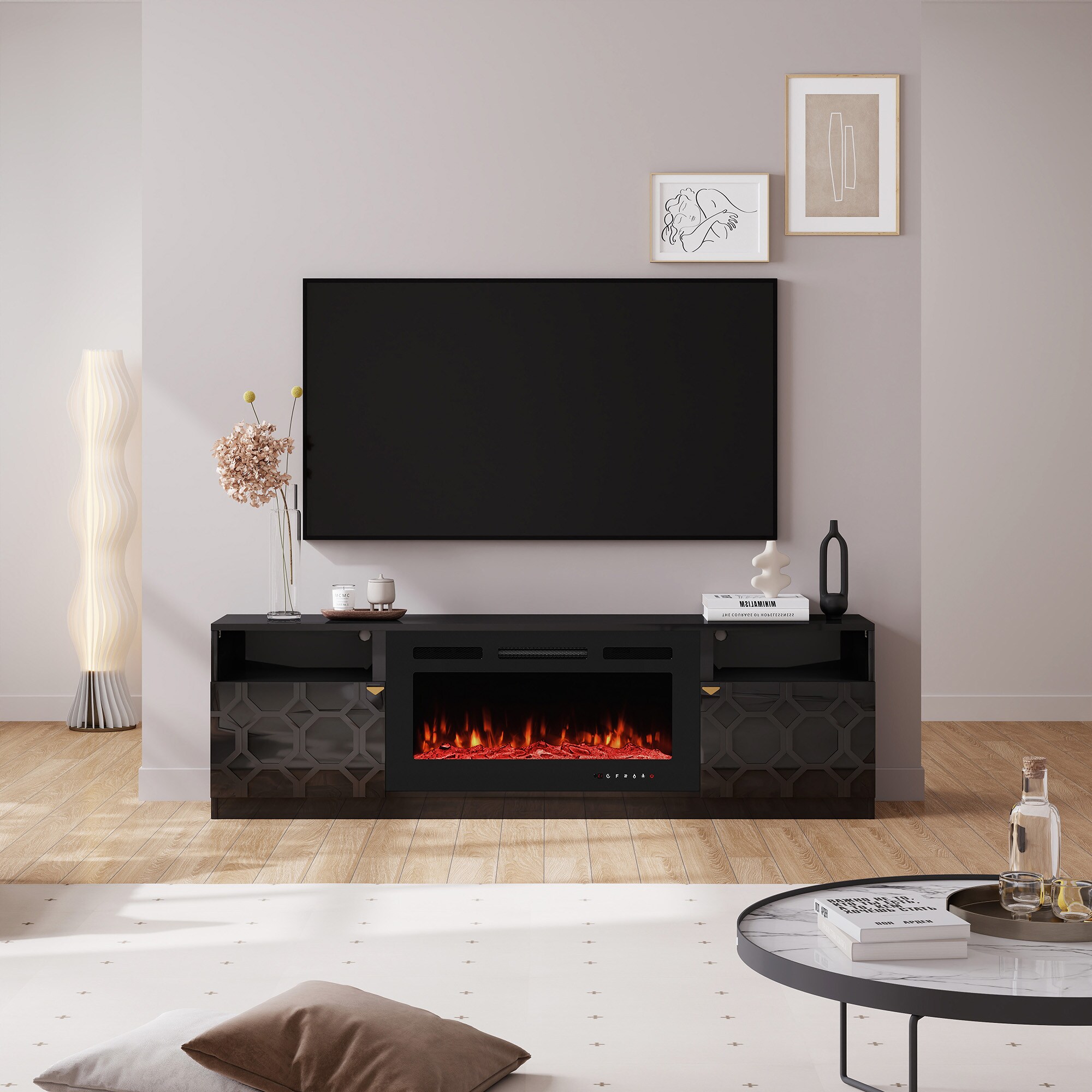 Clihome CL-JHTVB36-BK Electric-Fireplaces - View #2