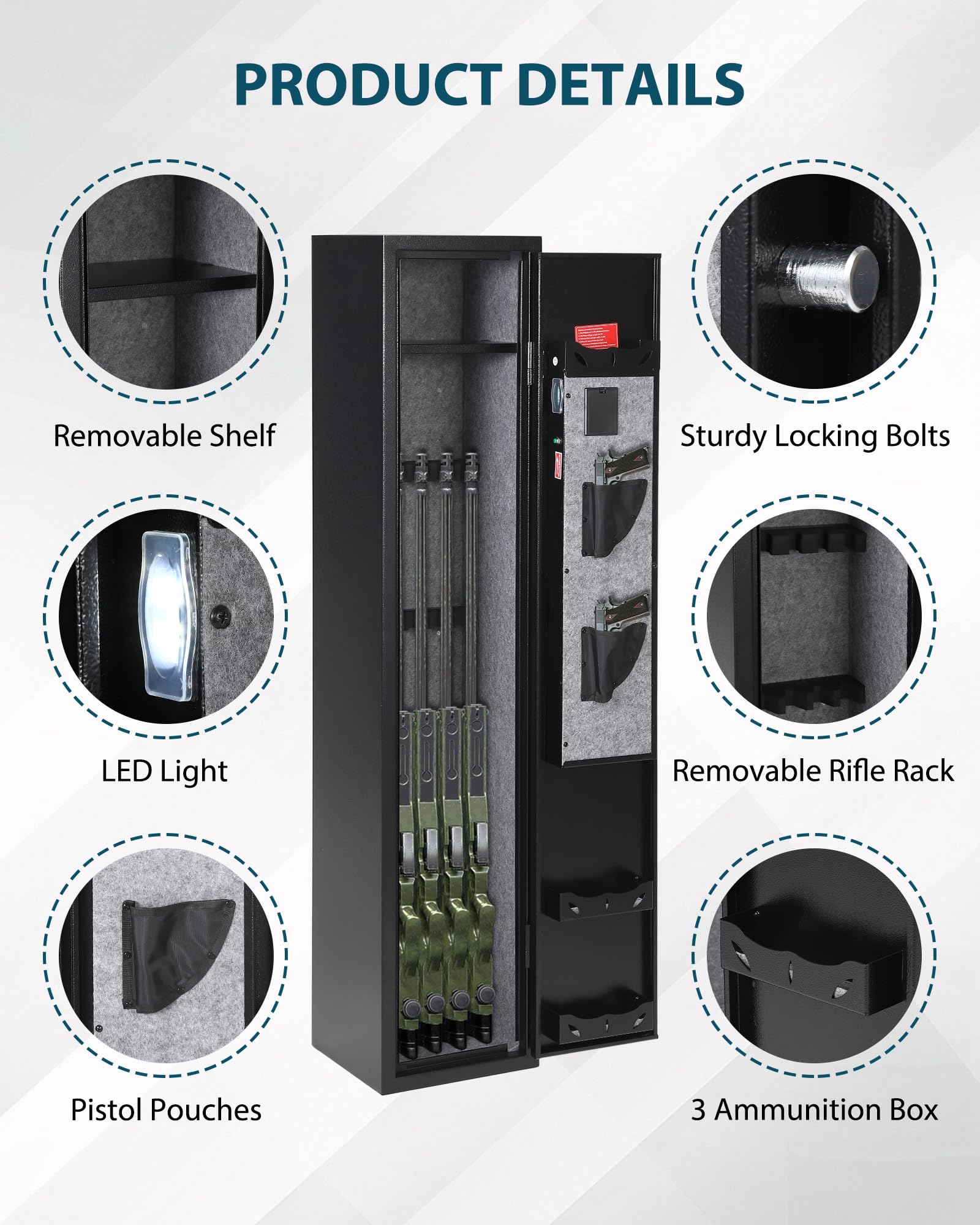 Garvee 09GXFCHBNL-HXYY-828 Gun-Safes - View #4