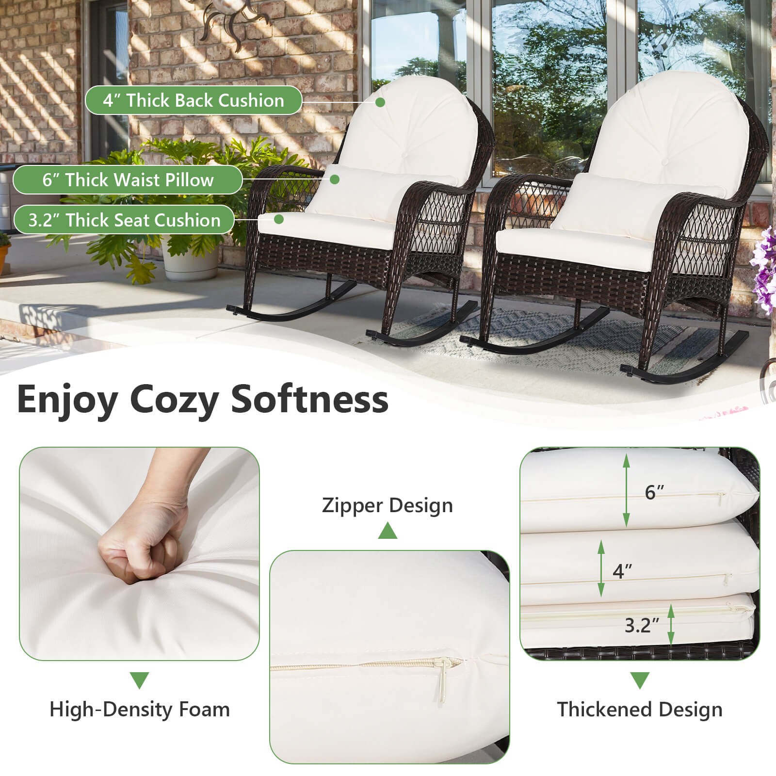 Slickblue D-CO-HW22807WH Patio-Chairs - View #3