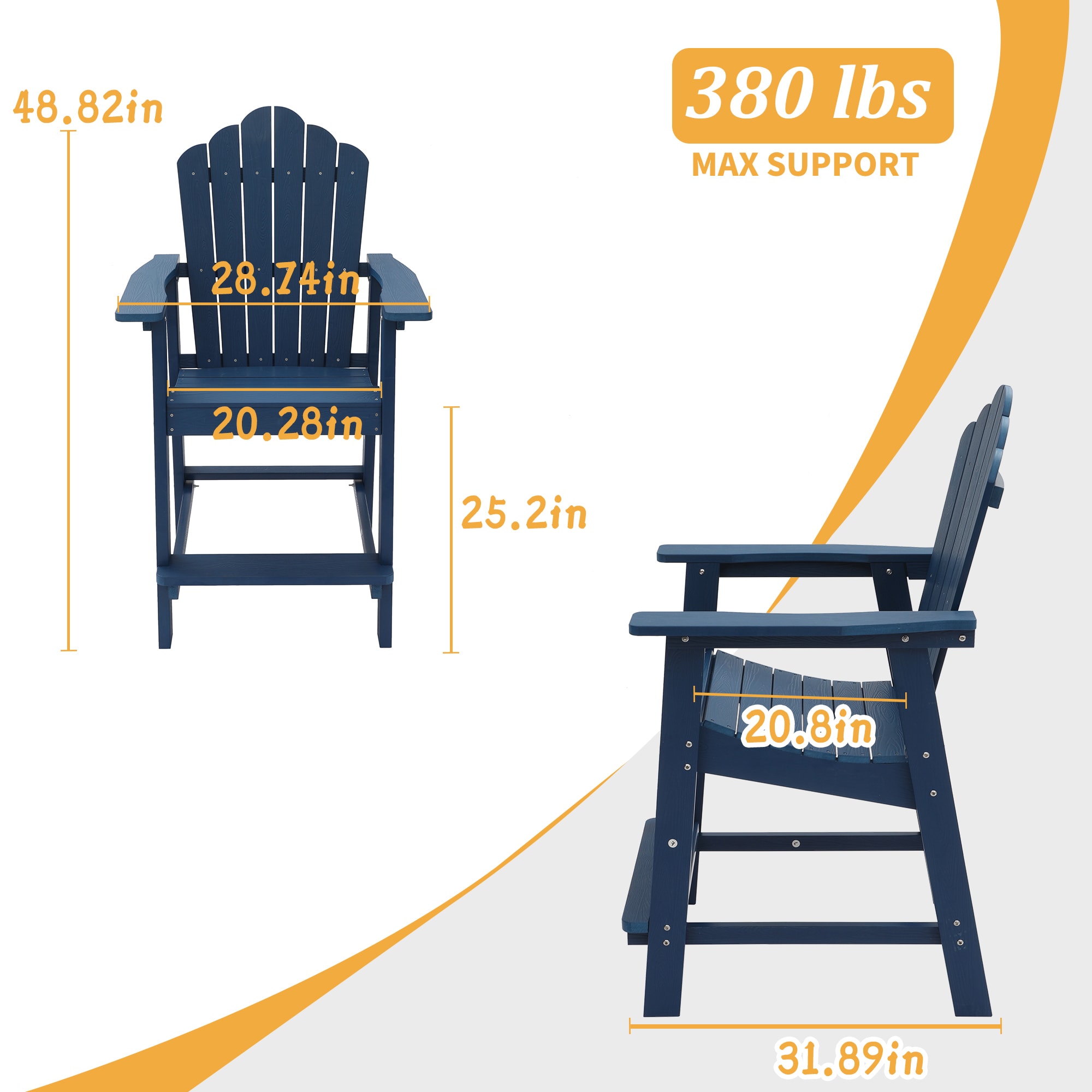 Mondawe MO-BC2-NV Patio-Chairs - View #6