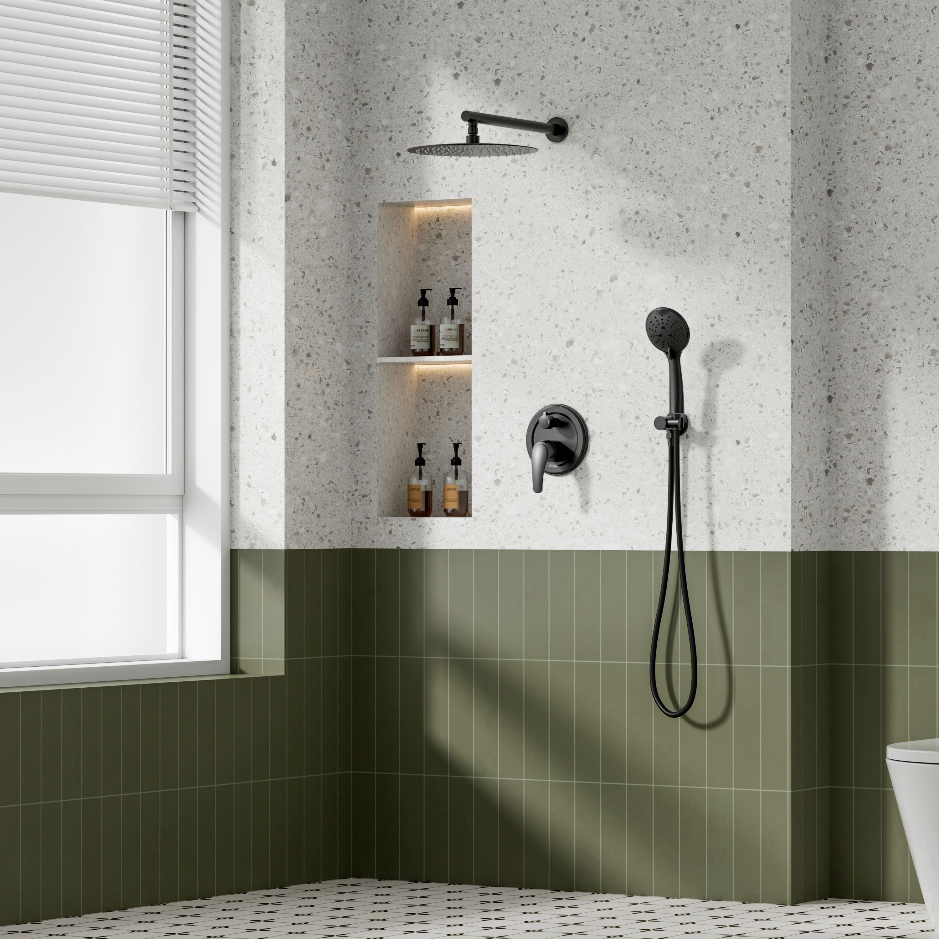 WELLFOR ZQ8002B Showerhead-Bar-Panels - View #2