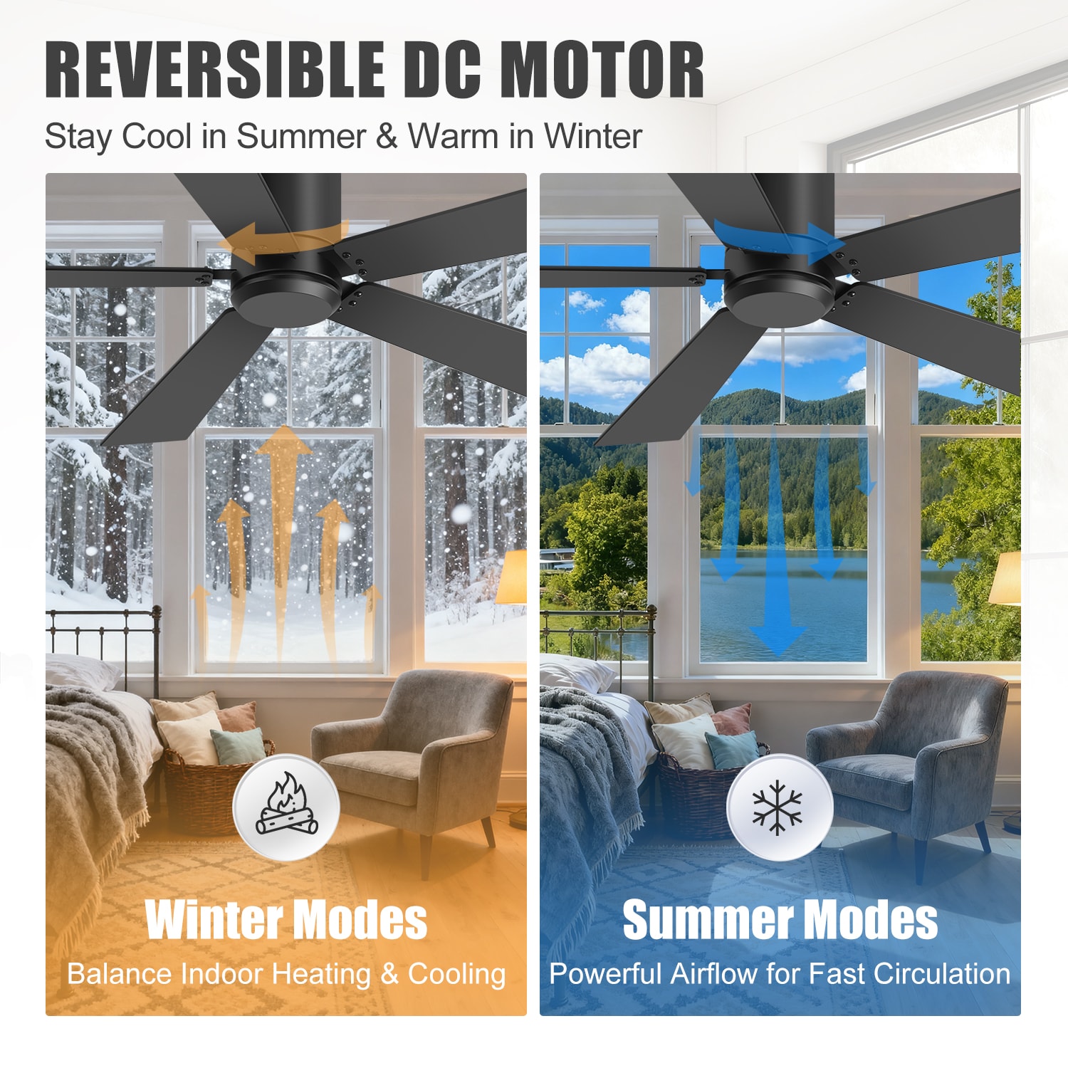 Breezary 30011-WH Ceiling-Fans - View #7