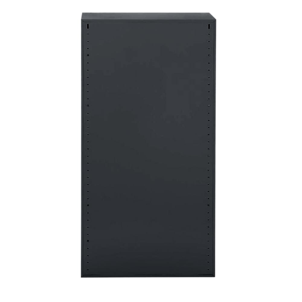 Black Freestanding Lockable Office Cabinet with Adjustable Shelving