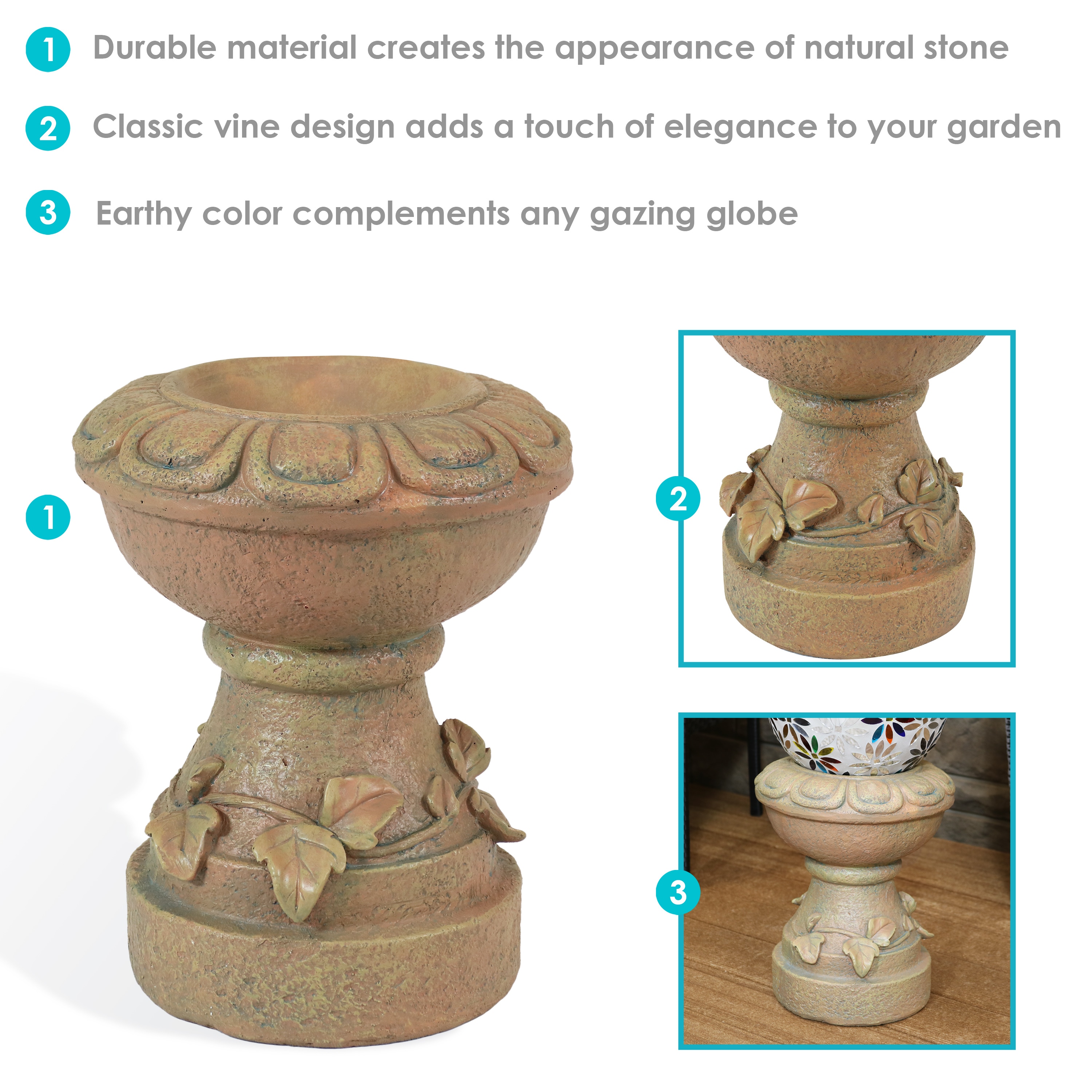 Sunnydaze Decor WNC-277-AL Gazing-Ball-Stand - View #7