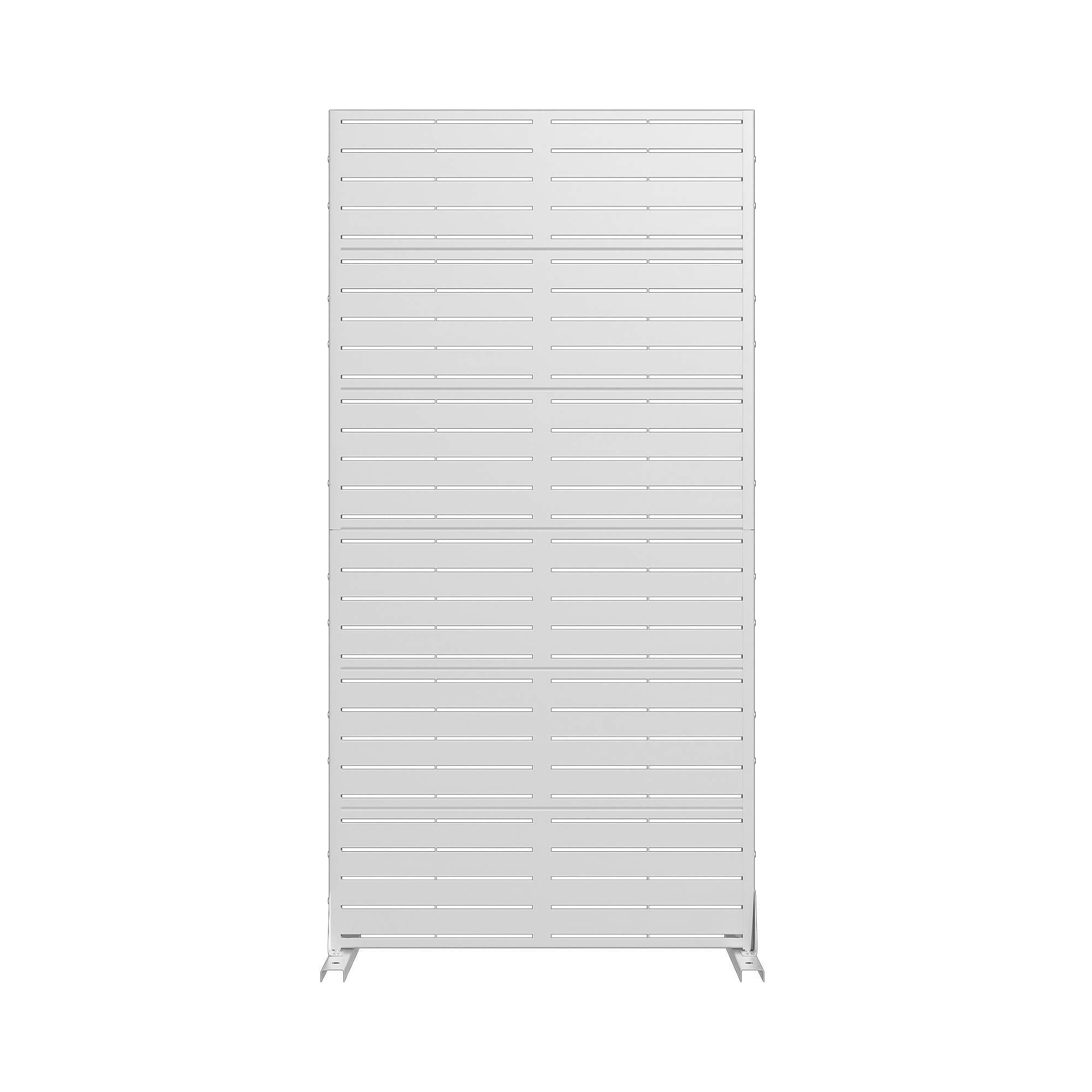 Misty Moon 72 in H x 35 in W Outdoor Privacy Screens Black Galvanized Steel Partition for Privacy Blocking