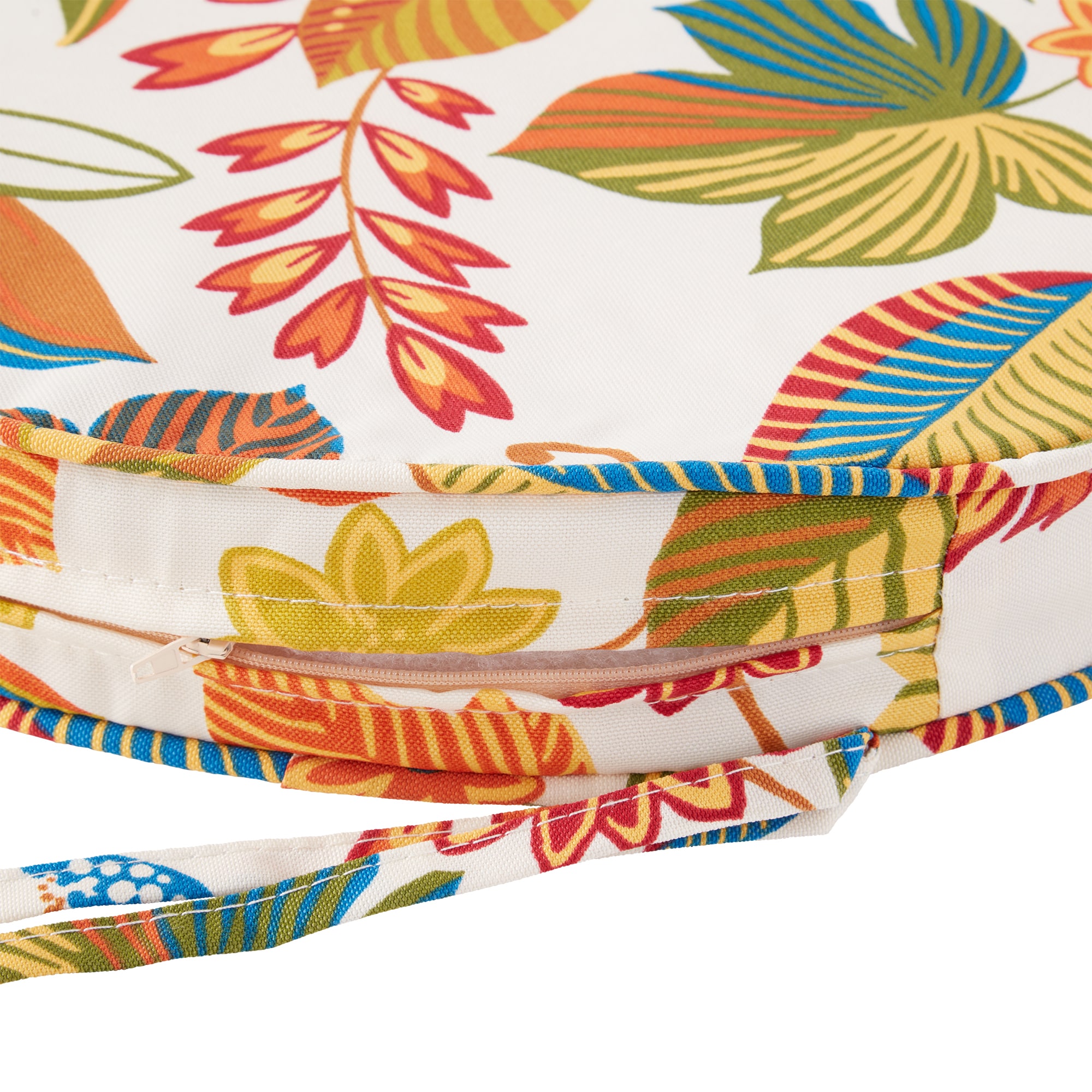 Esprit Floral 18" Round Outdoor Adirondack Chair Pad Set