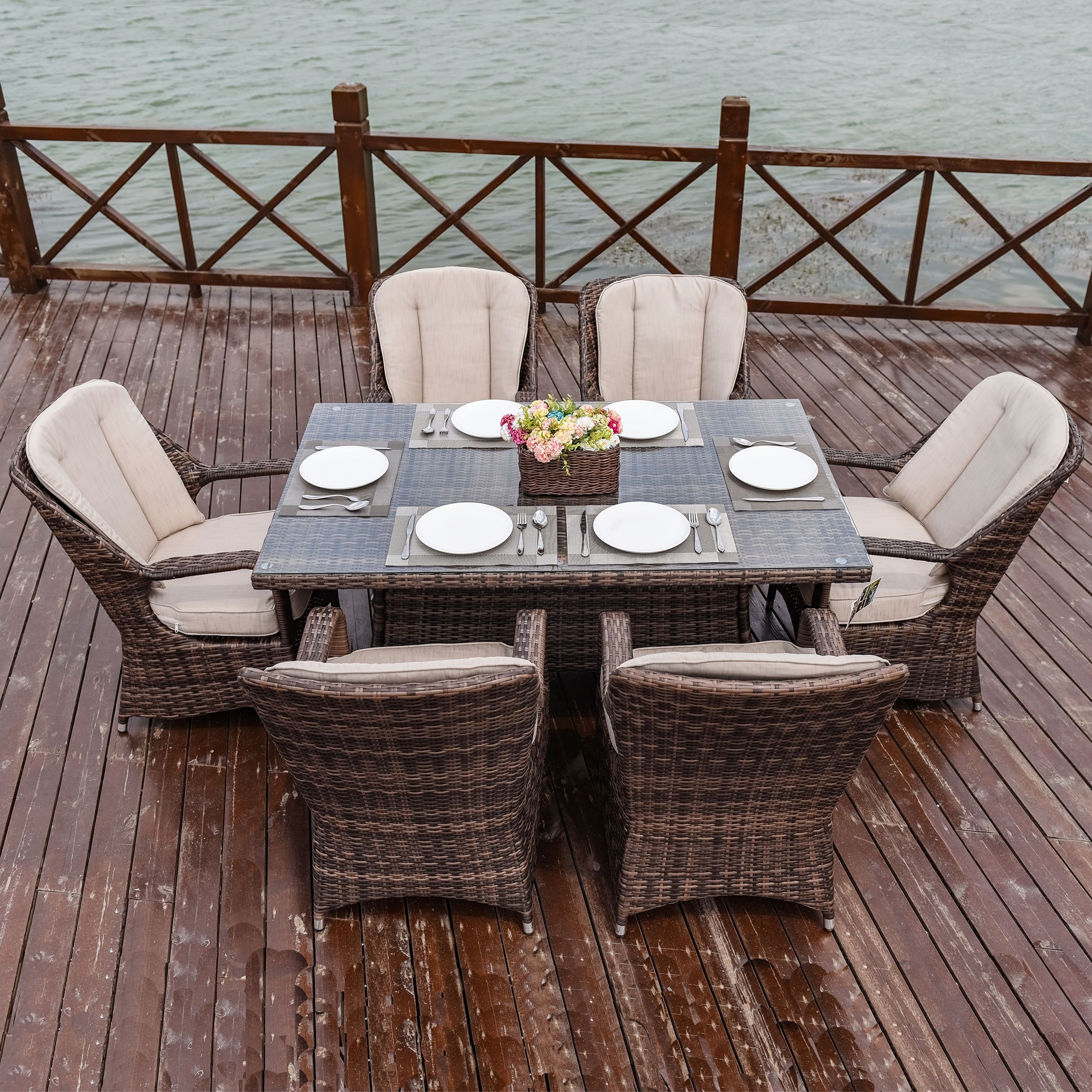 Moda Furnishings MD-PAD-1712-B Patio-Dining-Sets - View #2