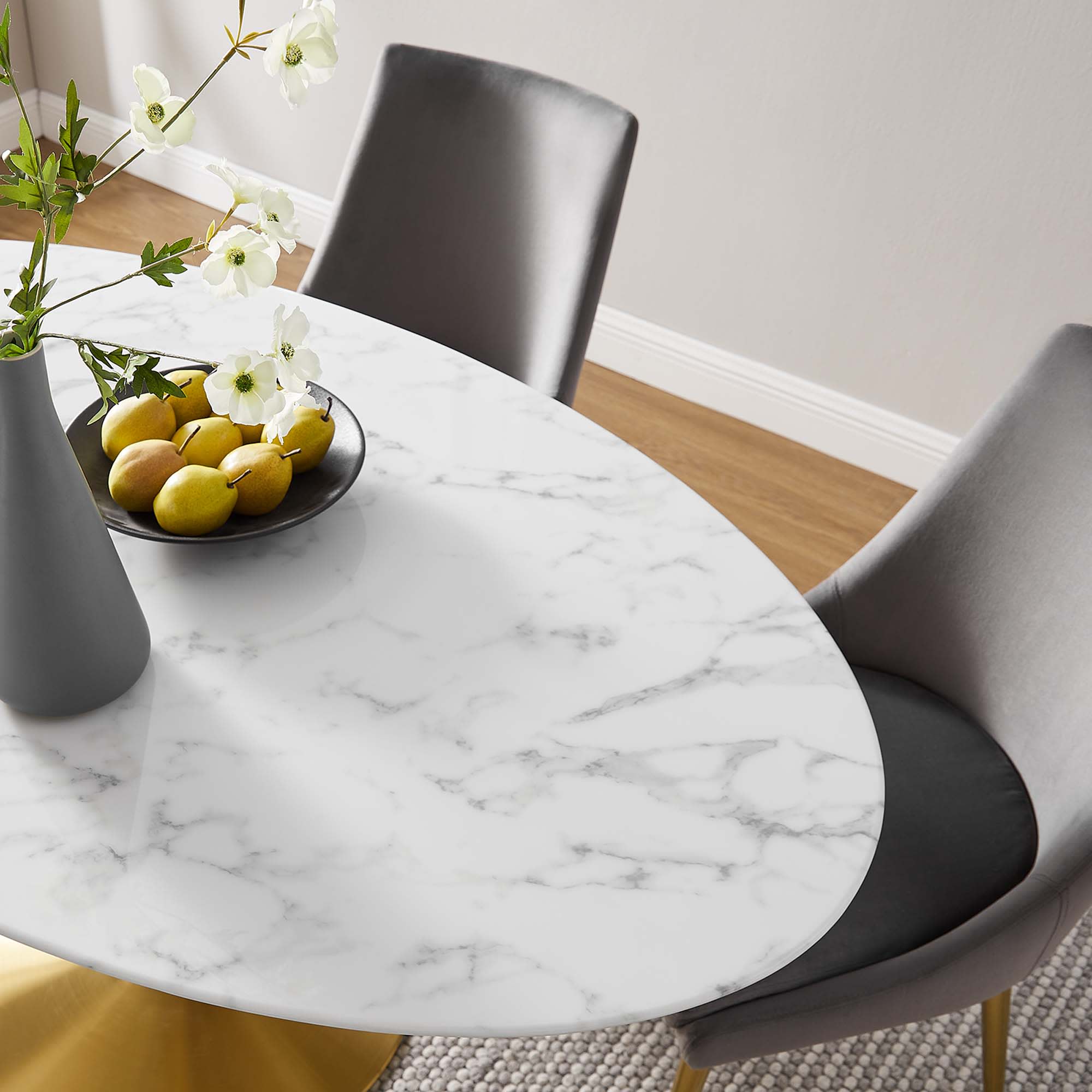 Modway EEI-3236-GLD-WHI Dining-Tables - View #6