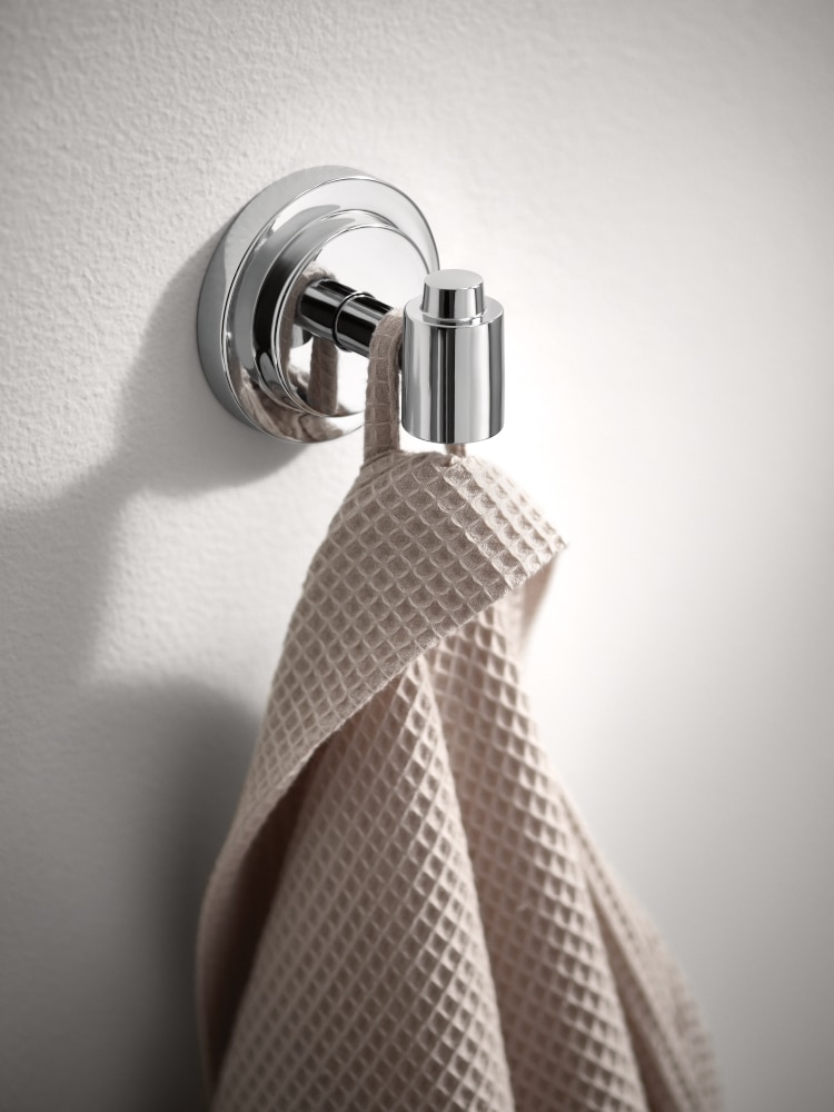 Moen Iso Chrome Single-Hook Wall Mount Towel Hook in the Towel Hooks ...