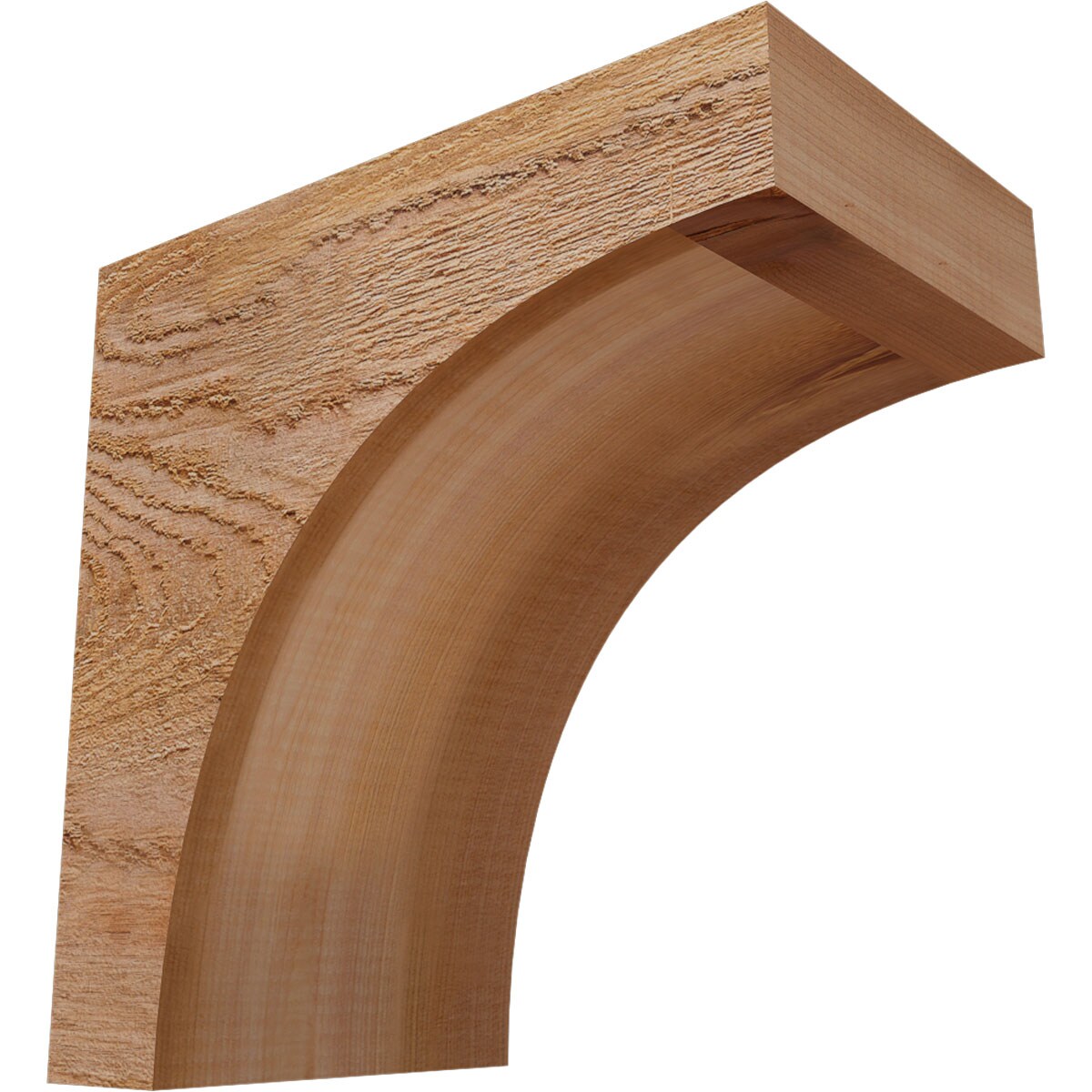 Ekena Millwork COR06X10X10HUN00RWR 6-in x 10-in x 10-in Huntington Unfinished Western red cedar Wood Paintable/Stainable Corbel