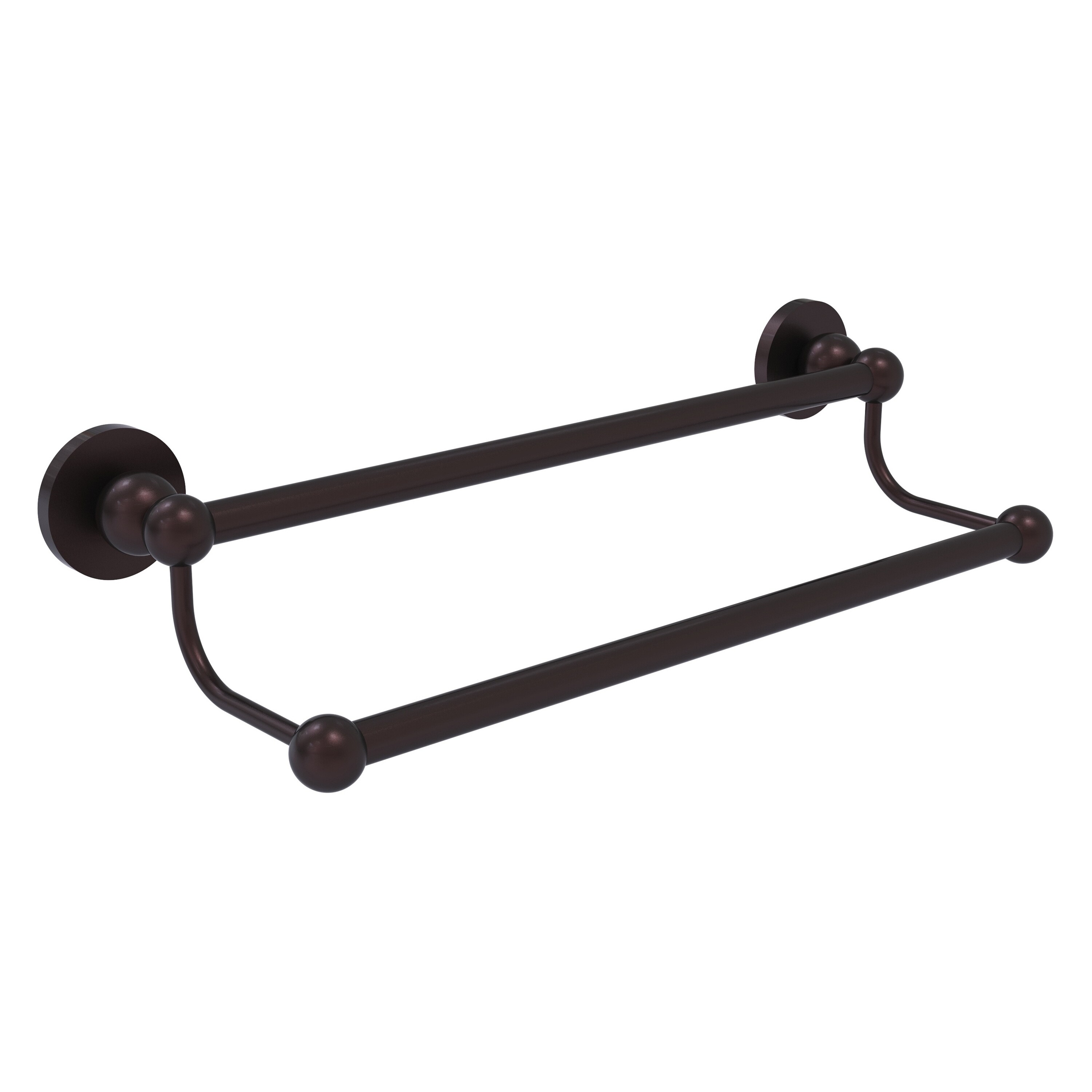 Allied Brass BL-72/24-ABZ Bolero 24-in double Antique Bronze Wall mount Double Towel Bar