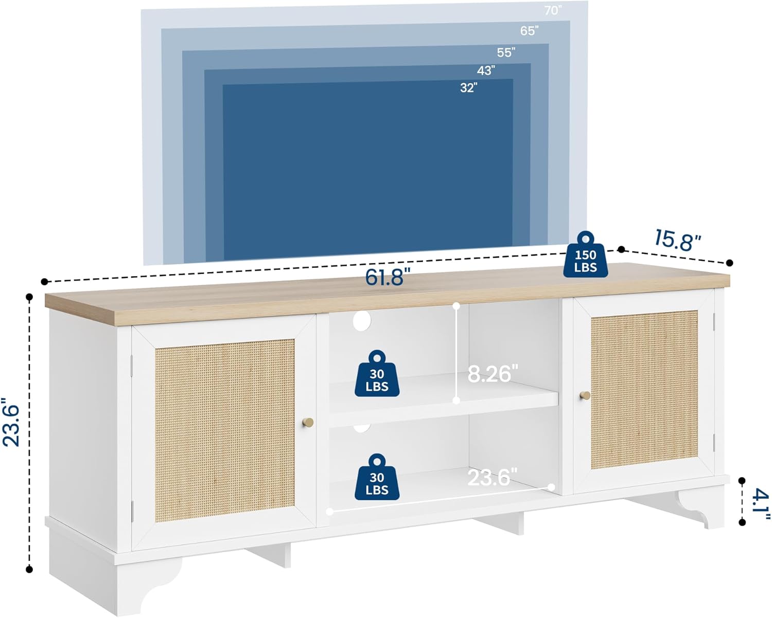 Qeetex DHZ-PHK-33UCLQME Tv-Stands - View #2