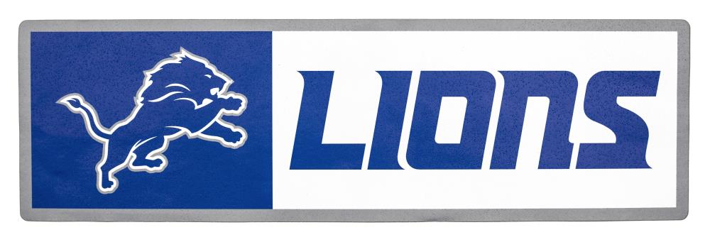 Applied Icon Detroit Lions 6-in x 20-in Aluminum Reflective Information ...