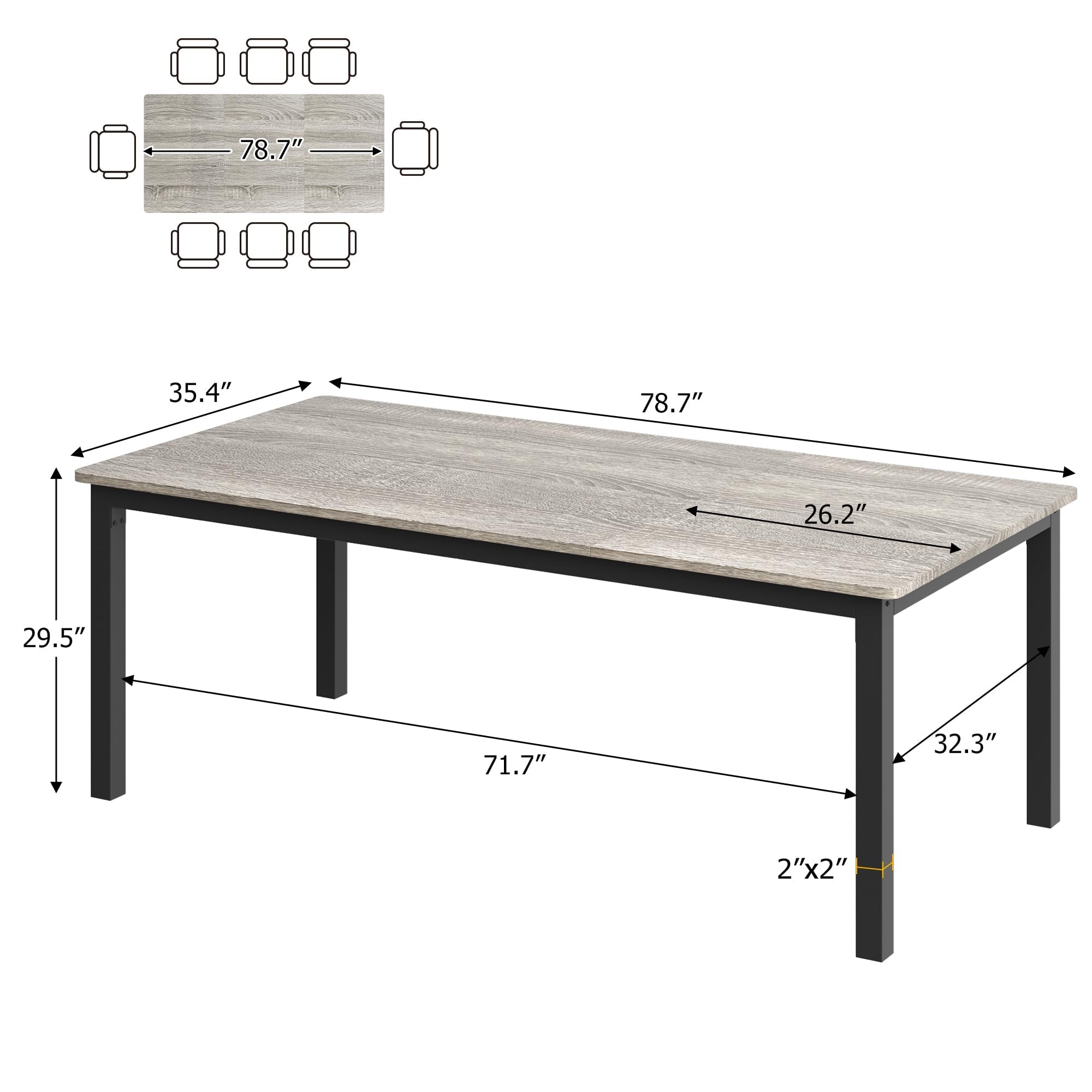 GarveeLife LROY-PHO-16GSGI5O Dining-Tables - View #2