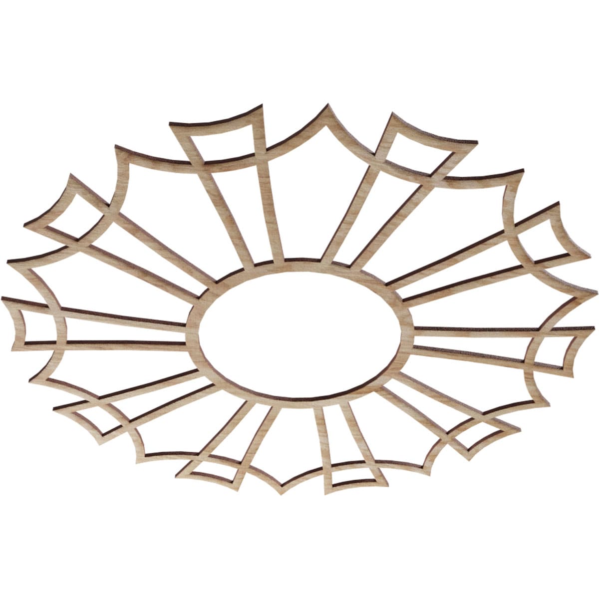 Ekena Millwork CMWP26X26X0375AURO Ceiling-Medallions - View #2