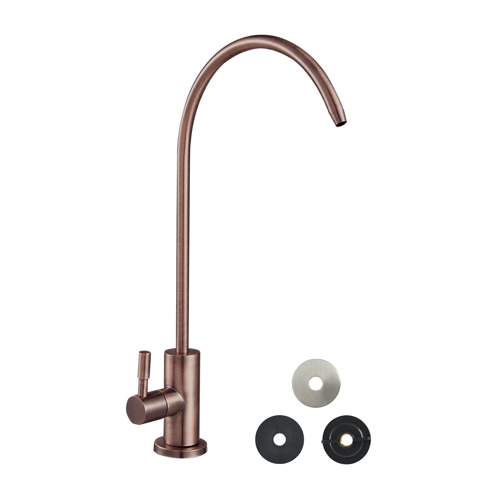 Tinyhomie Water Faucet Lead Free Stainless Steel Faucet Drinking Water Faucets with Solid Brass Valve Anti Rust and Durability