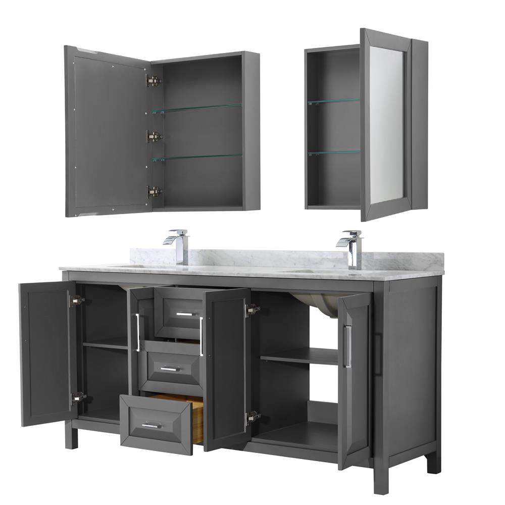 Wyndham Collection WCV252572DKGCMUNSMED Bath-Vanity-Combo - View #2