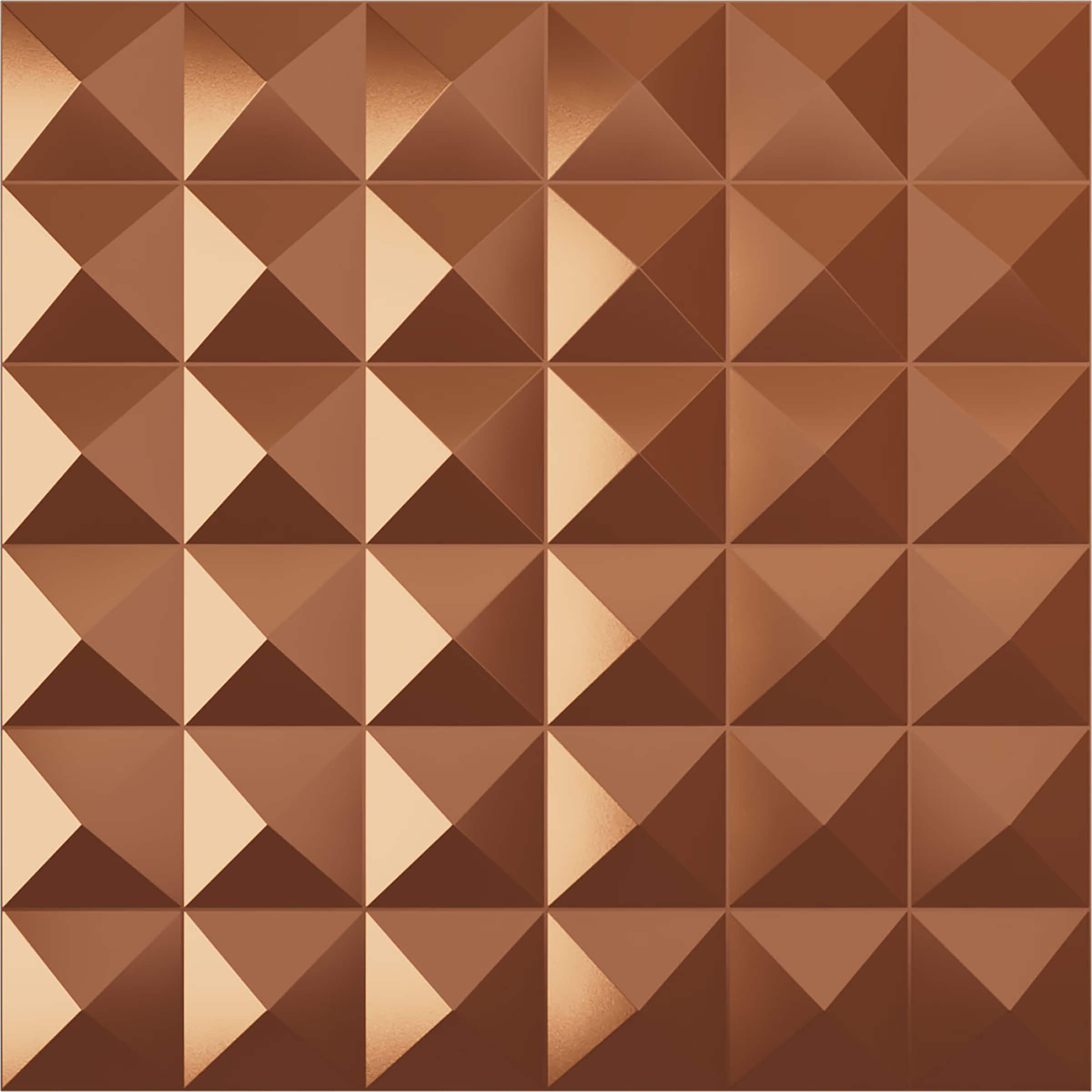 Ekena Millwork WP20X20DABCO-CASE-12 19-5/8-in x 19-5/8-in Embossed Paintable/Stainable Copper PVC Wall Panel ( 12 -Pack, Covers 32.04-sq ft )