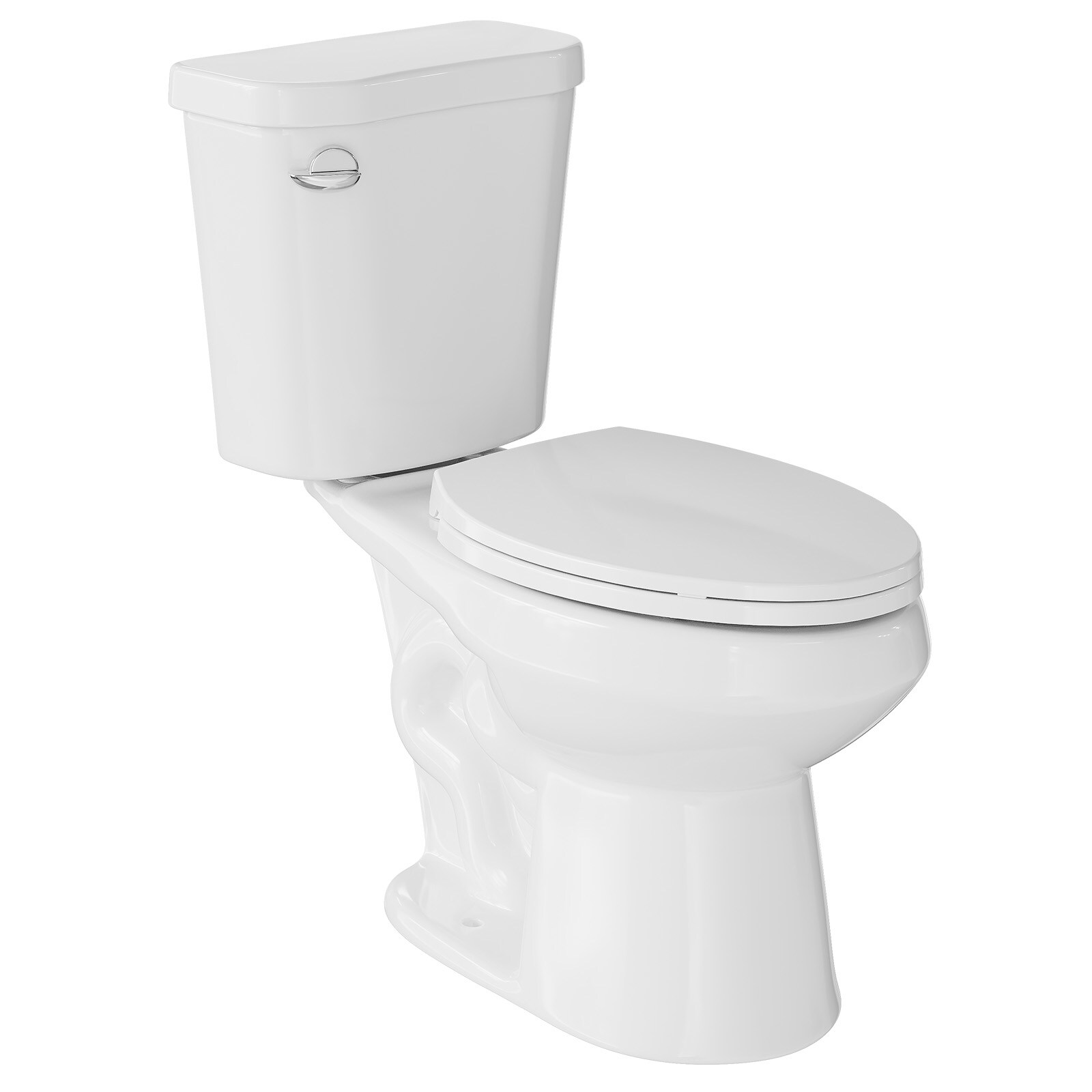 GarveeLife - 17 in Elongated Two Piece Toilet with Slow Close PP Seat Upgraded Power Flush Single...