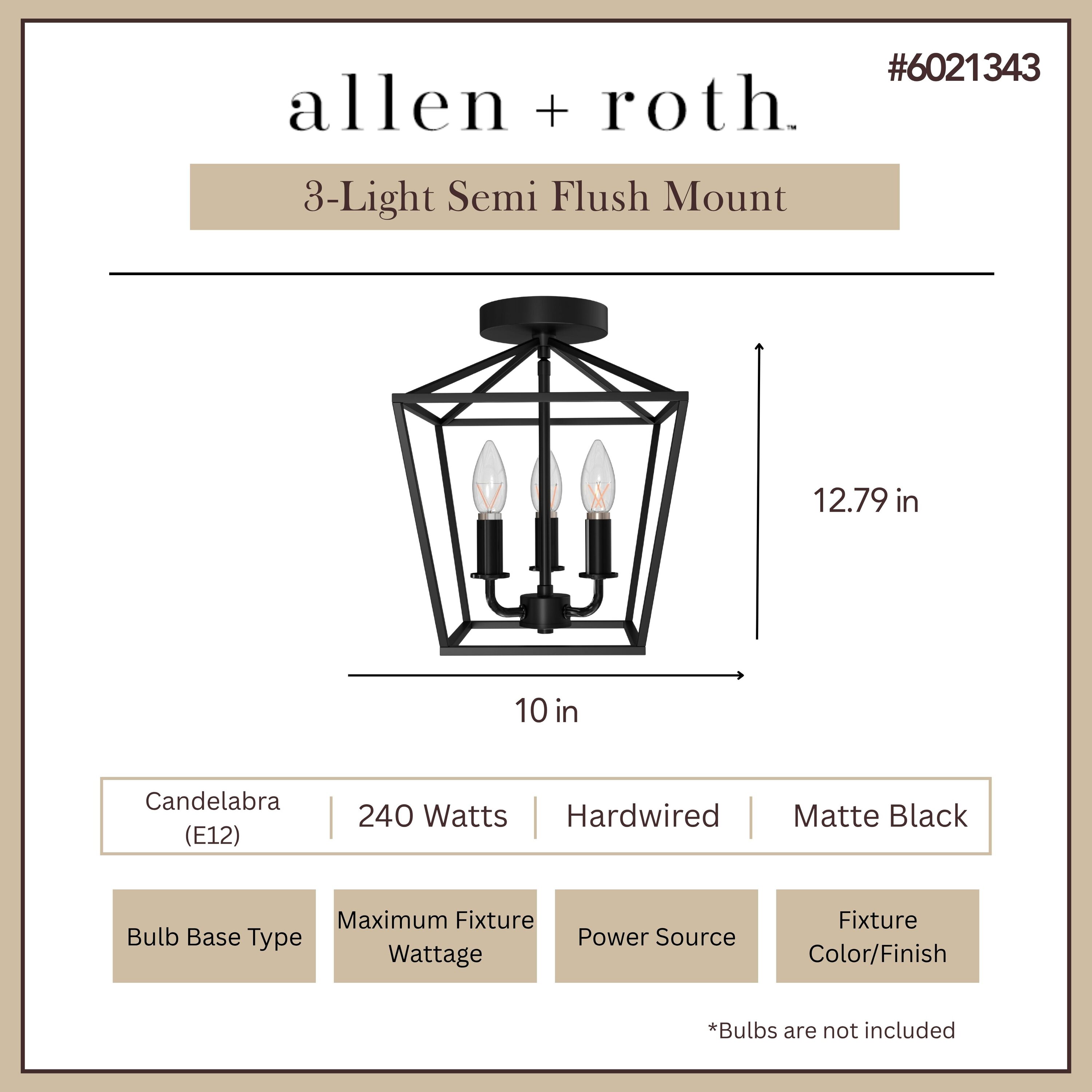 allen + roth CH31-3MBK flushmounts - View #3