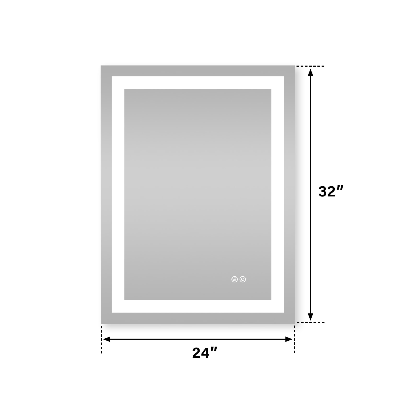 WELLFOR W1MRL2432 Framed-Bath-Mirrors - View #12
