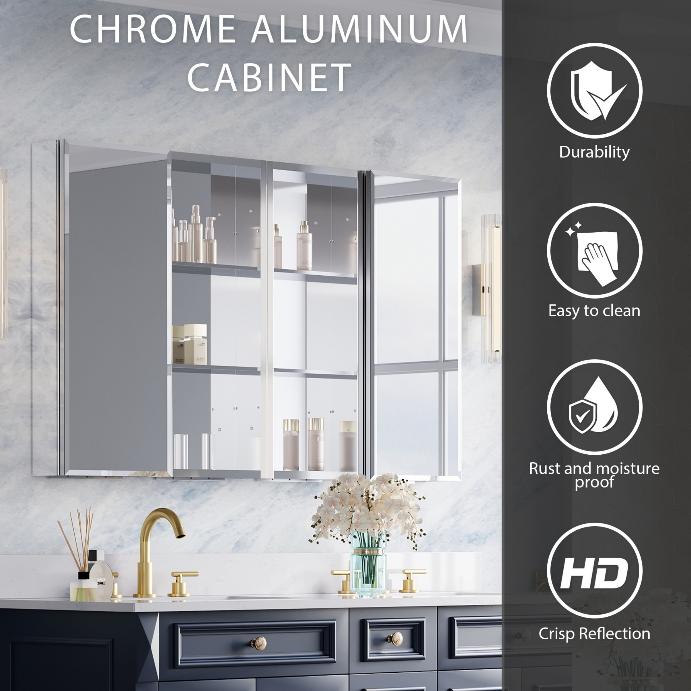 WELLFOR B12R30MC30MCB12L Bathroom-Wall-Cabinets - View #8