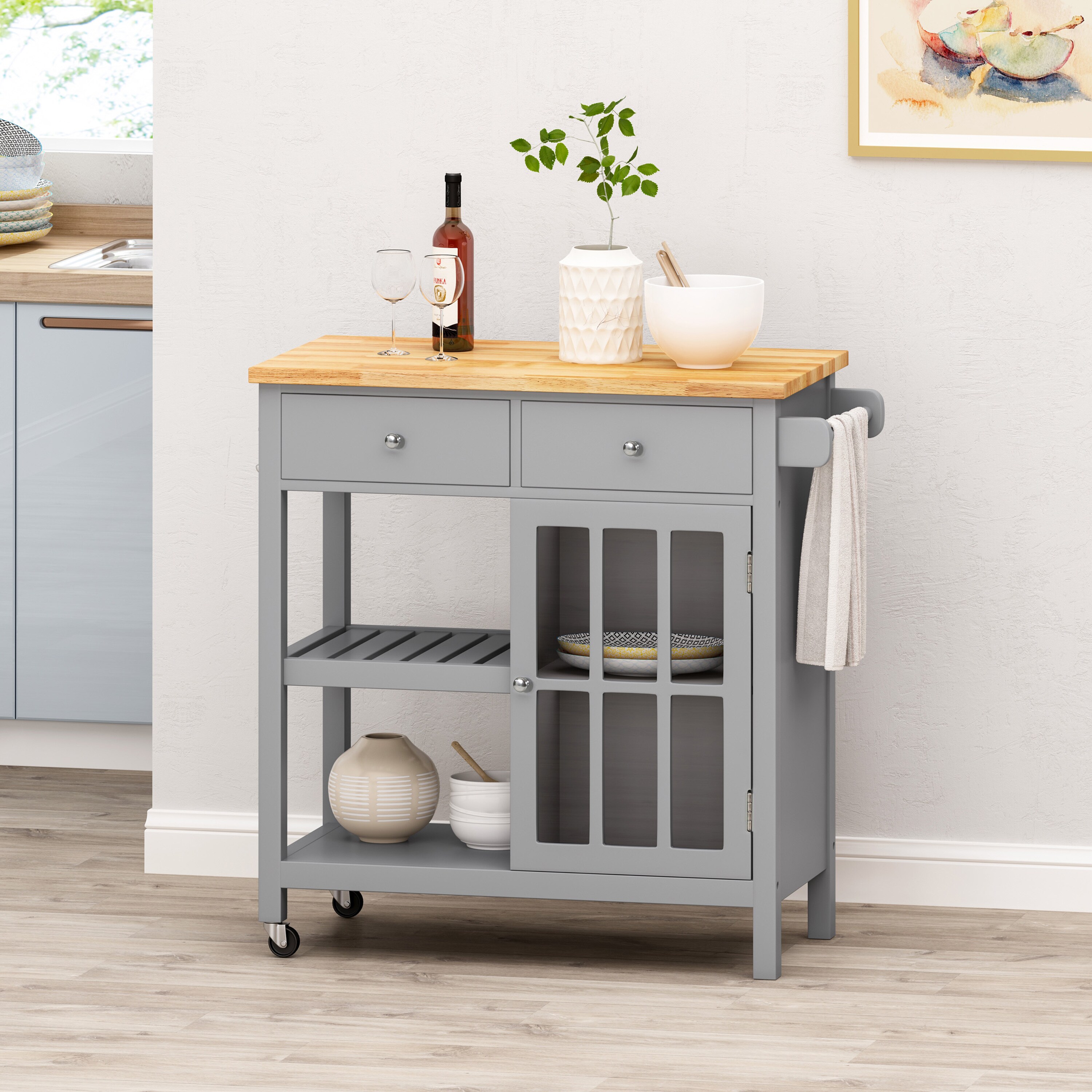 ModernLuxe L3P-67755.00NATGRY Kitchen-Furniture - View #2