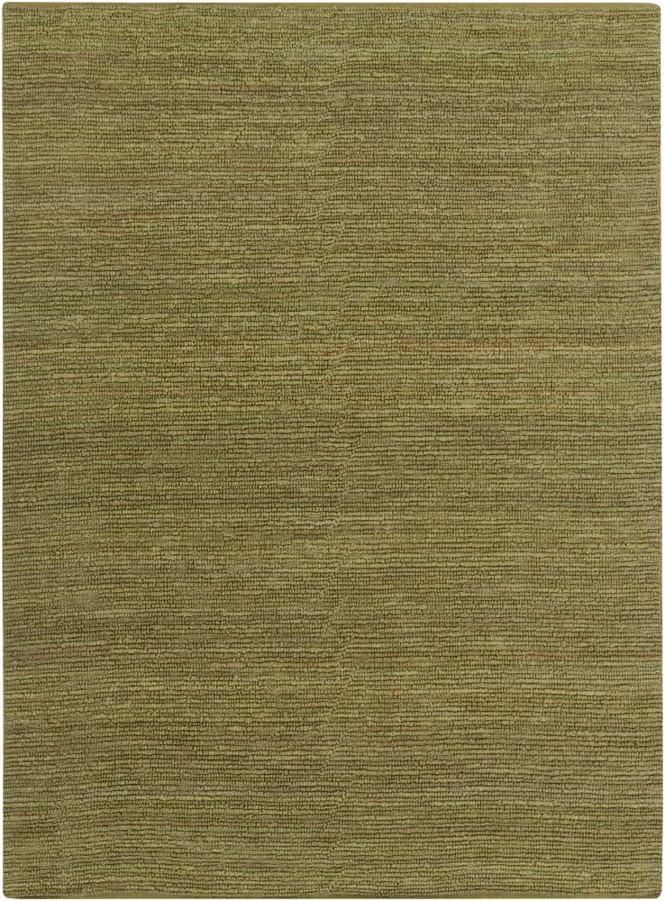 Surya Continental 8 X 11 (ft) Jute Olive Indoor Solid Mid-century ...