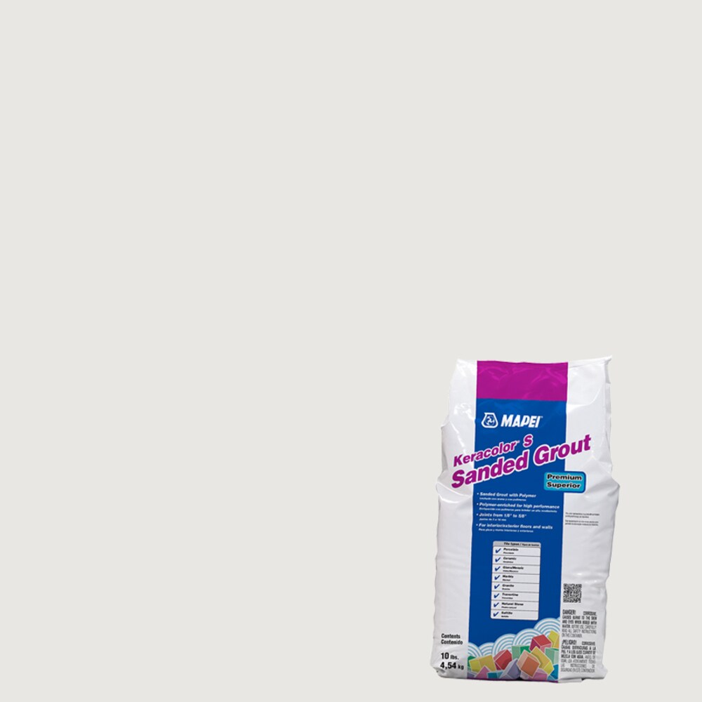 MAPEI 5UJ503805 Keracolor Sanded Avalanche Sanded Grout (10-lb)