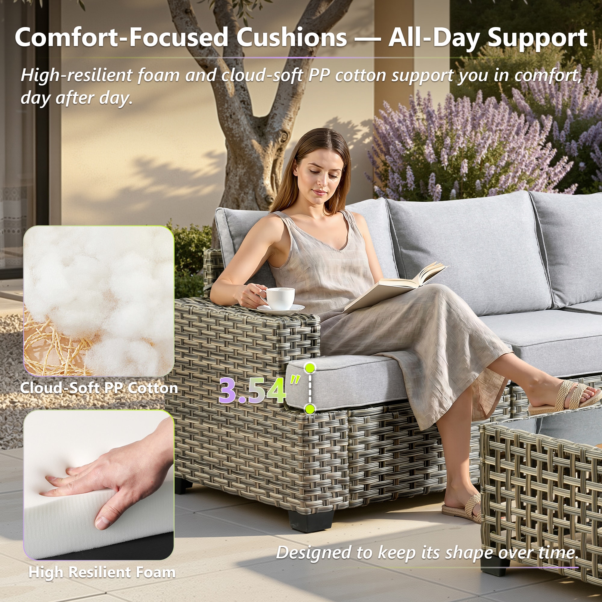 Pouuin STBS408 Patio-Conversation-Sets - View #4