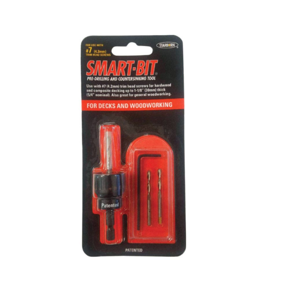 STARBORN Smart-Bit #7 Stainless Steel Pre-Drill and Countersink Tool 4 pc #BDA140