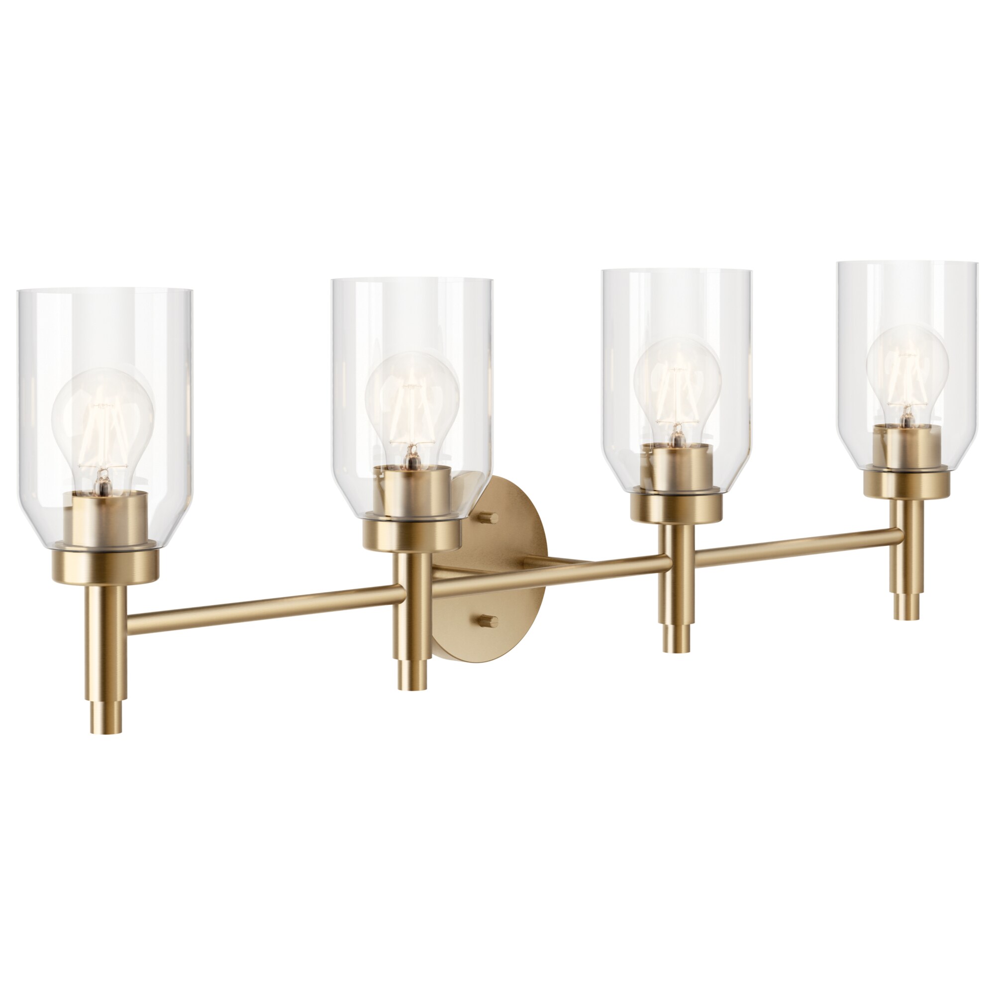 Kichler 55186CPZ Madden 34-in 4 -Light Gold Modern/contemporary Vanity light