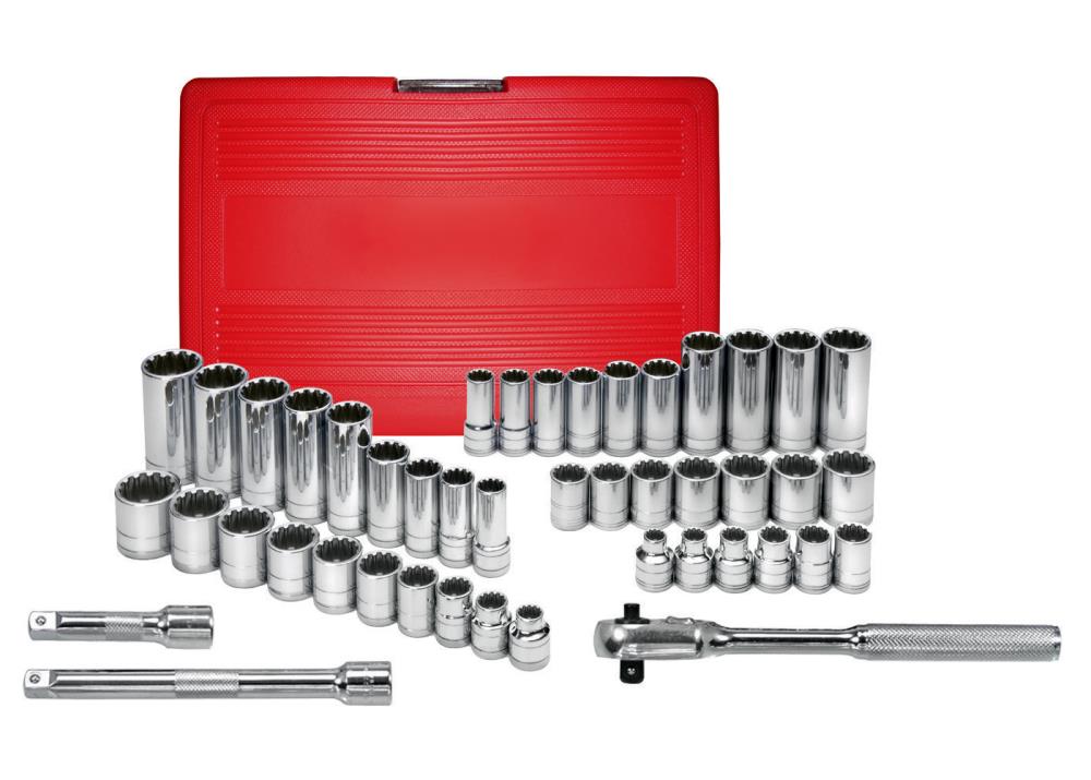 13 Pcs Spline Socket Set Standard 1/4" Drive Pro Garage Workshop Garden Tool Kit 