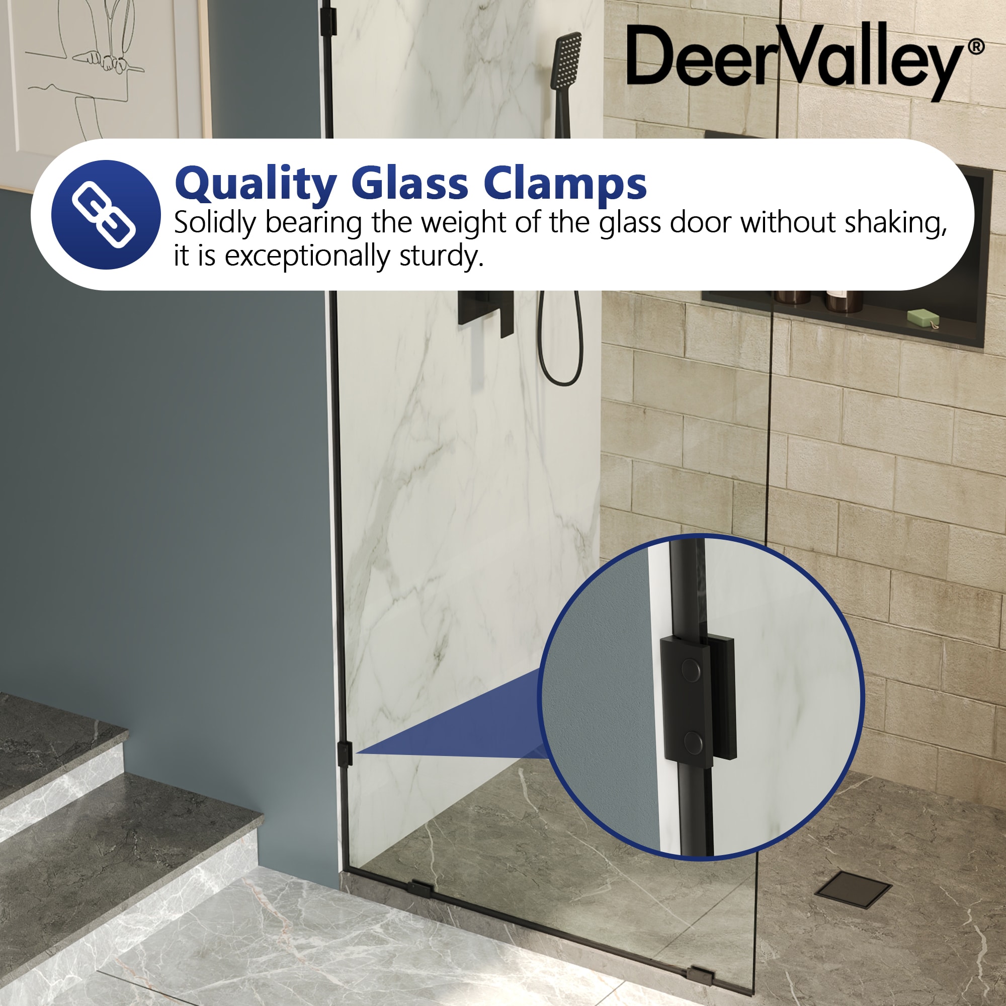 DeerValley DV-1SD0220B Shower-Doors - View #5