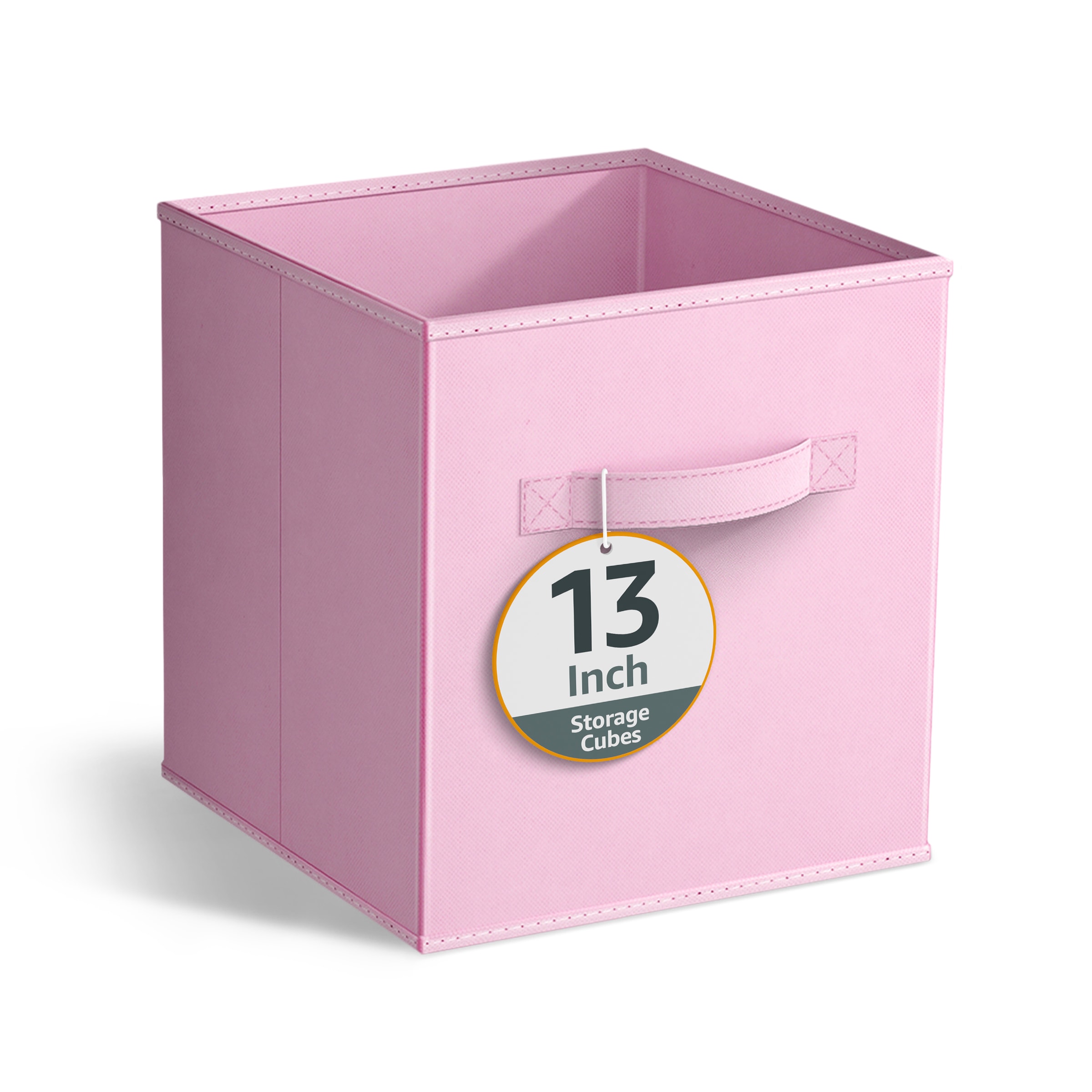 SORBUS  13 Inch Foldable Fabric Storage Cube Bin with Handles for Organizing Home Shelves Nursery Playroom Closet and More