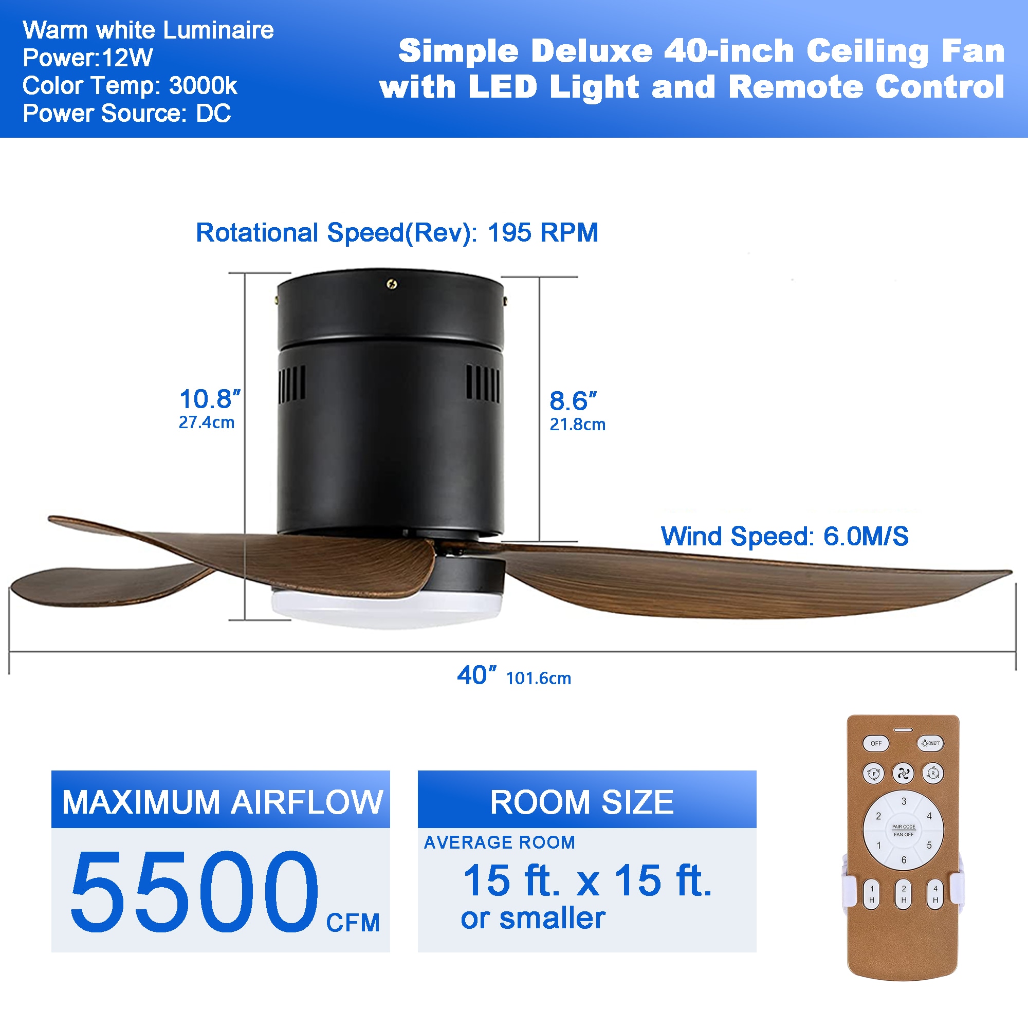 Sunrinx CF-12-DS Ceiling-Fans - View #8