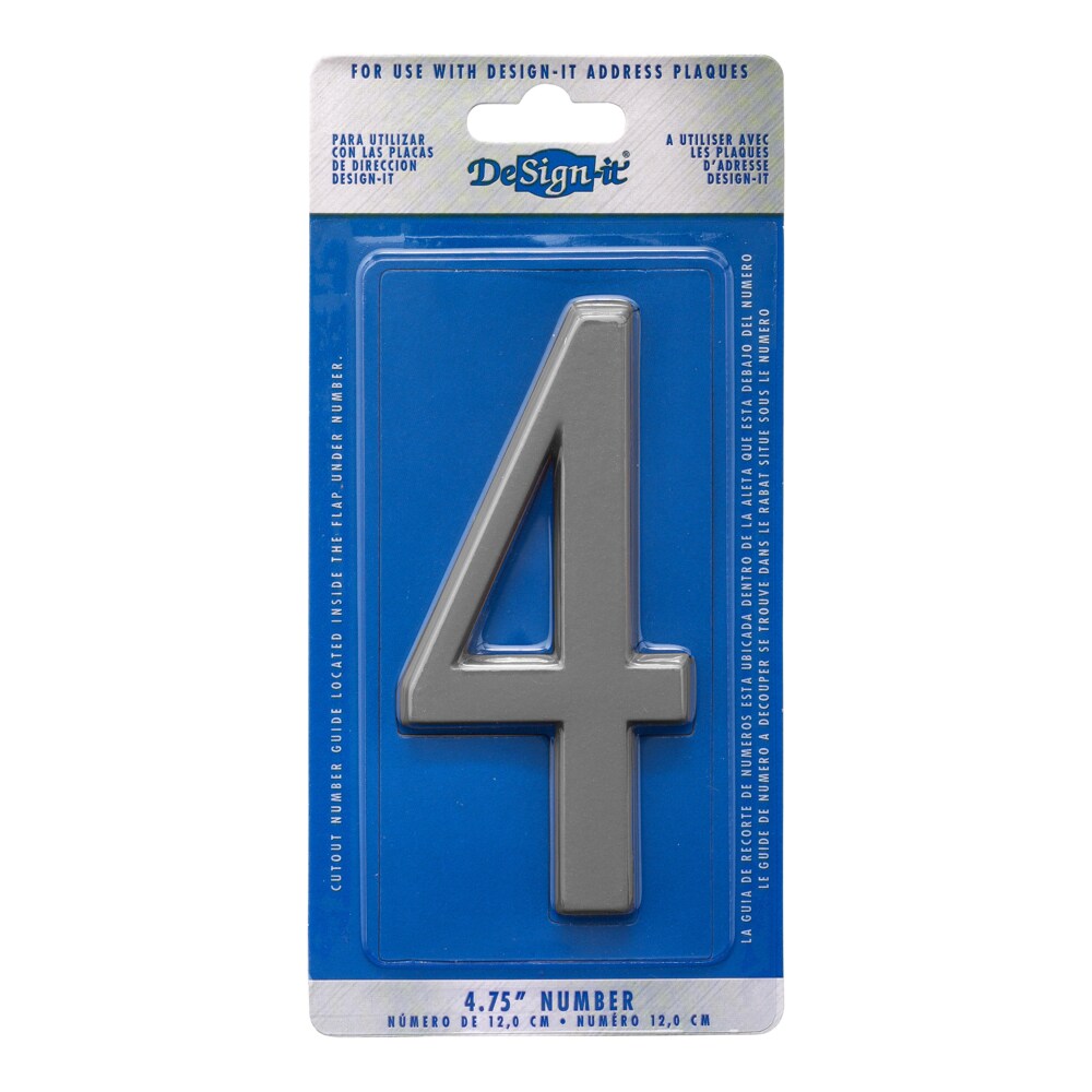 DeSign-it 11224 4-3/4-in Satin nickel Number 4