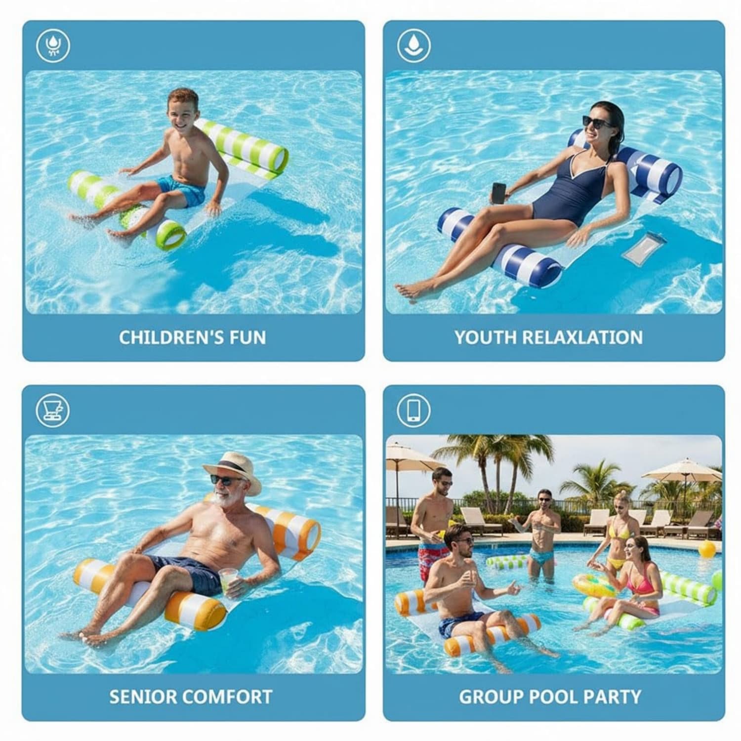 Angel Sar L2ZYY417UWPF-8P Pool-Toys-Floats - View #4