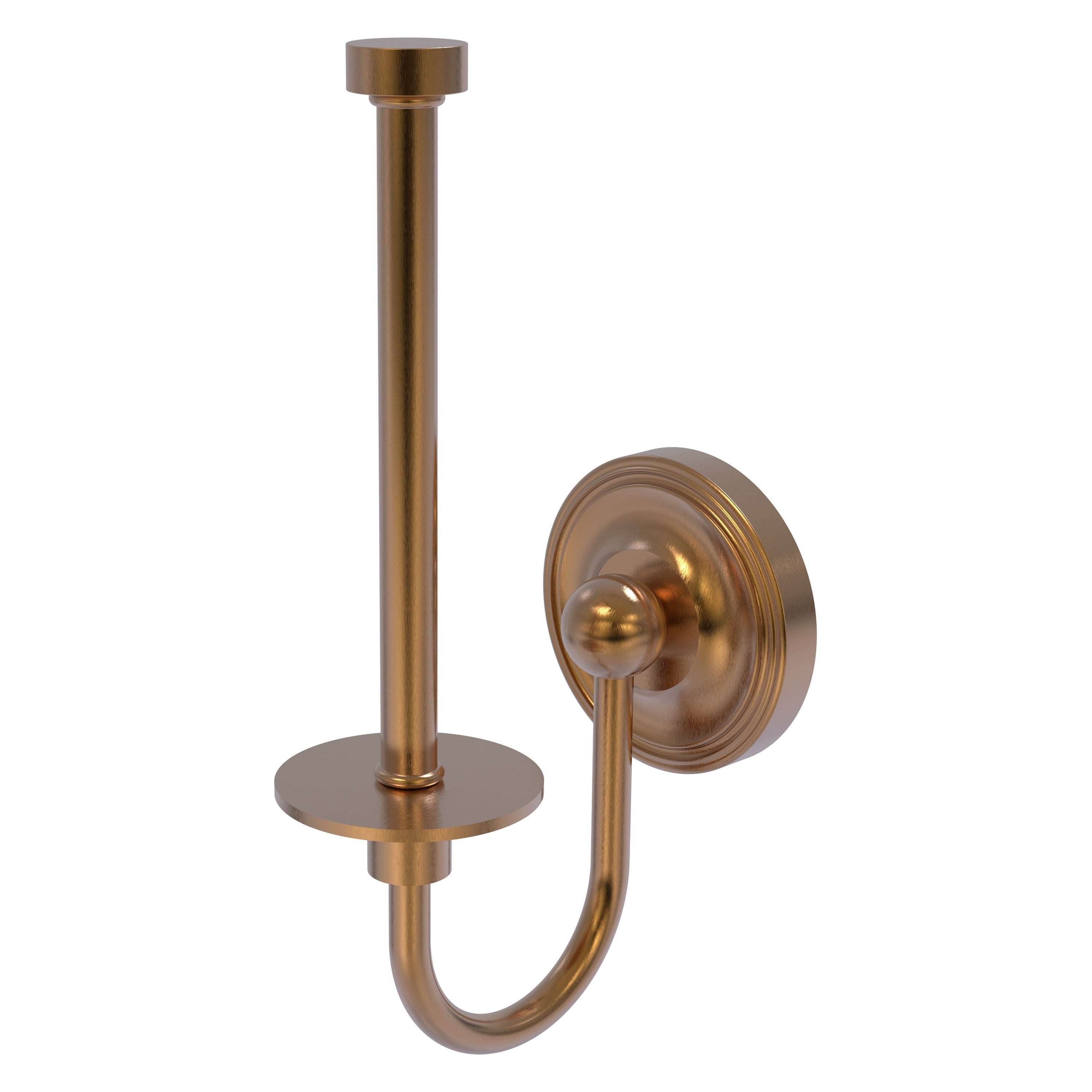 Allied Brass R-24U-BBR Regal Brushed Bronze Wall mount Single post Toilet Paper Holder 1 -Rolls with Storage