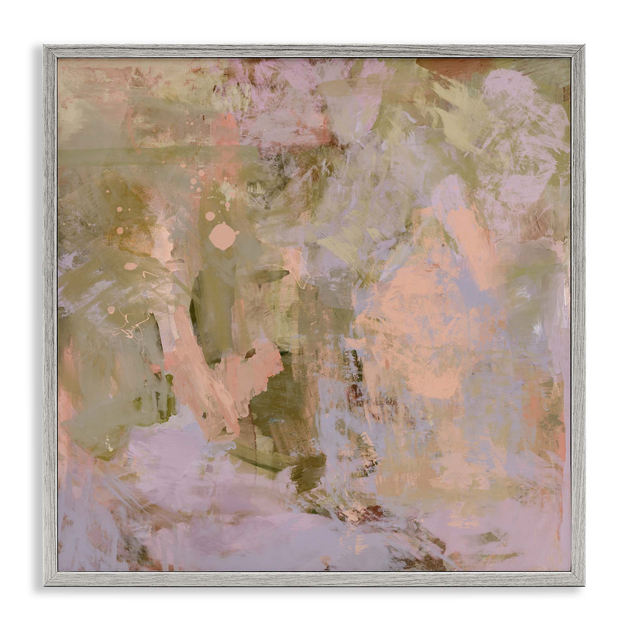 Stupell Industries BS-635-GFF-12X12 Earth Tones with Pink Gray Framed Giclee Art By Hayley Michelle 12 x 12